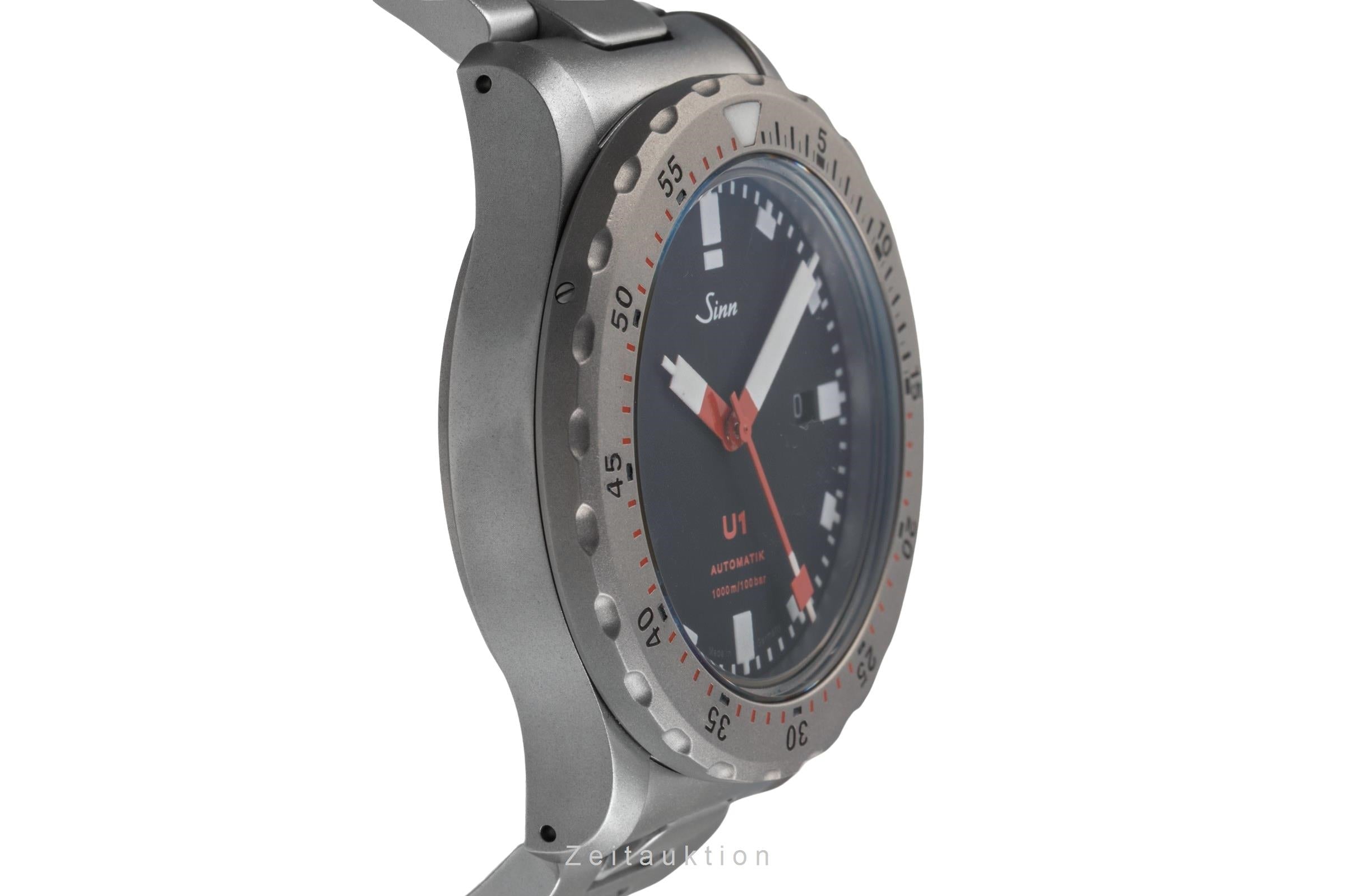 Sinn U1 B Black Dial U-Boot-Stahl Automatik Herrenuhr Ref. 1010.010 [2503399]