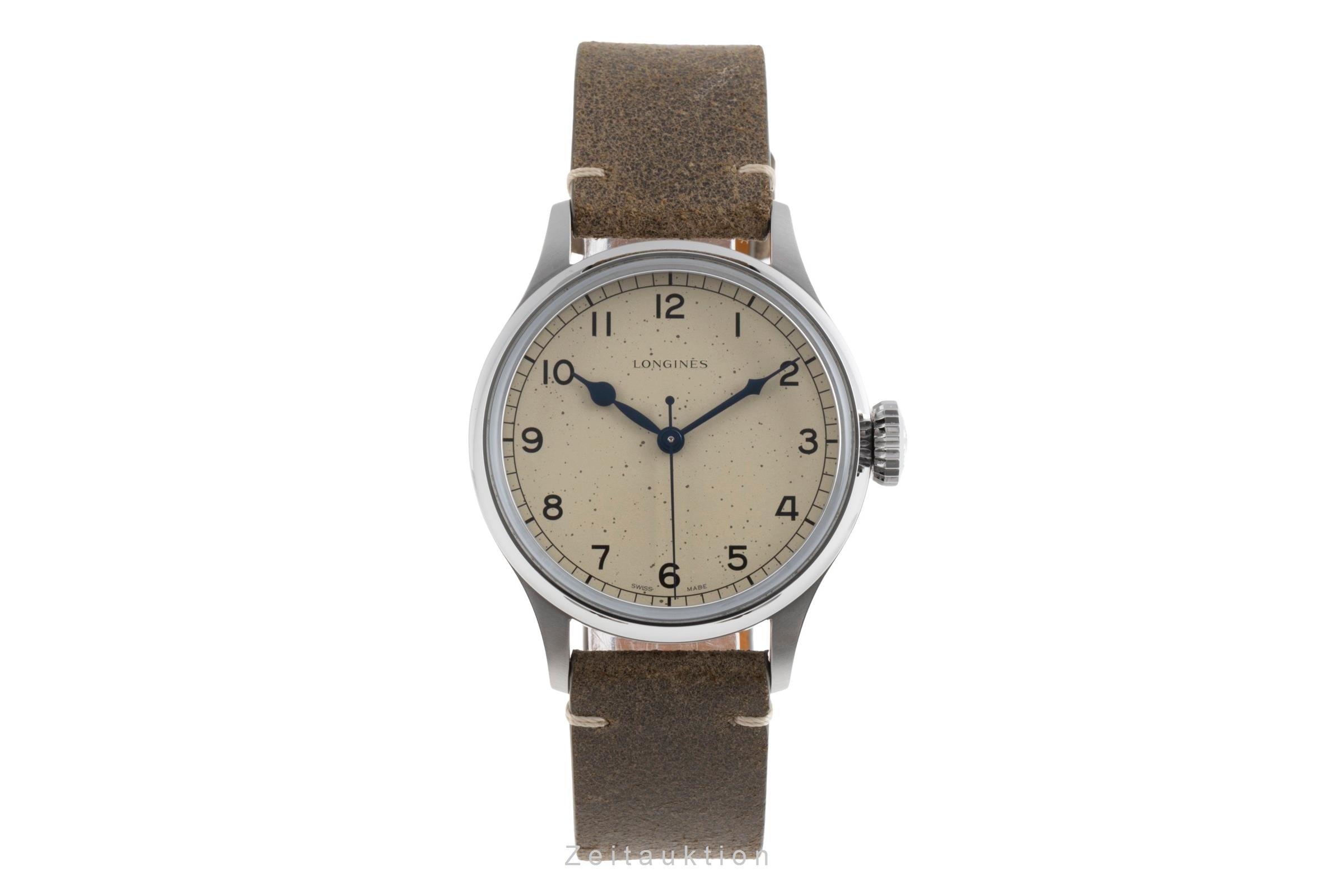 Longines Heritage Military Stahl Automatik Herrenuhr Ref. L2.819.4.93.2 B&P 2025 [2503405]