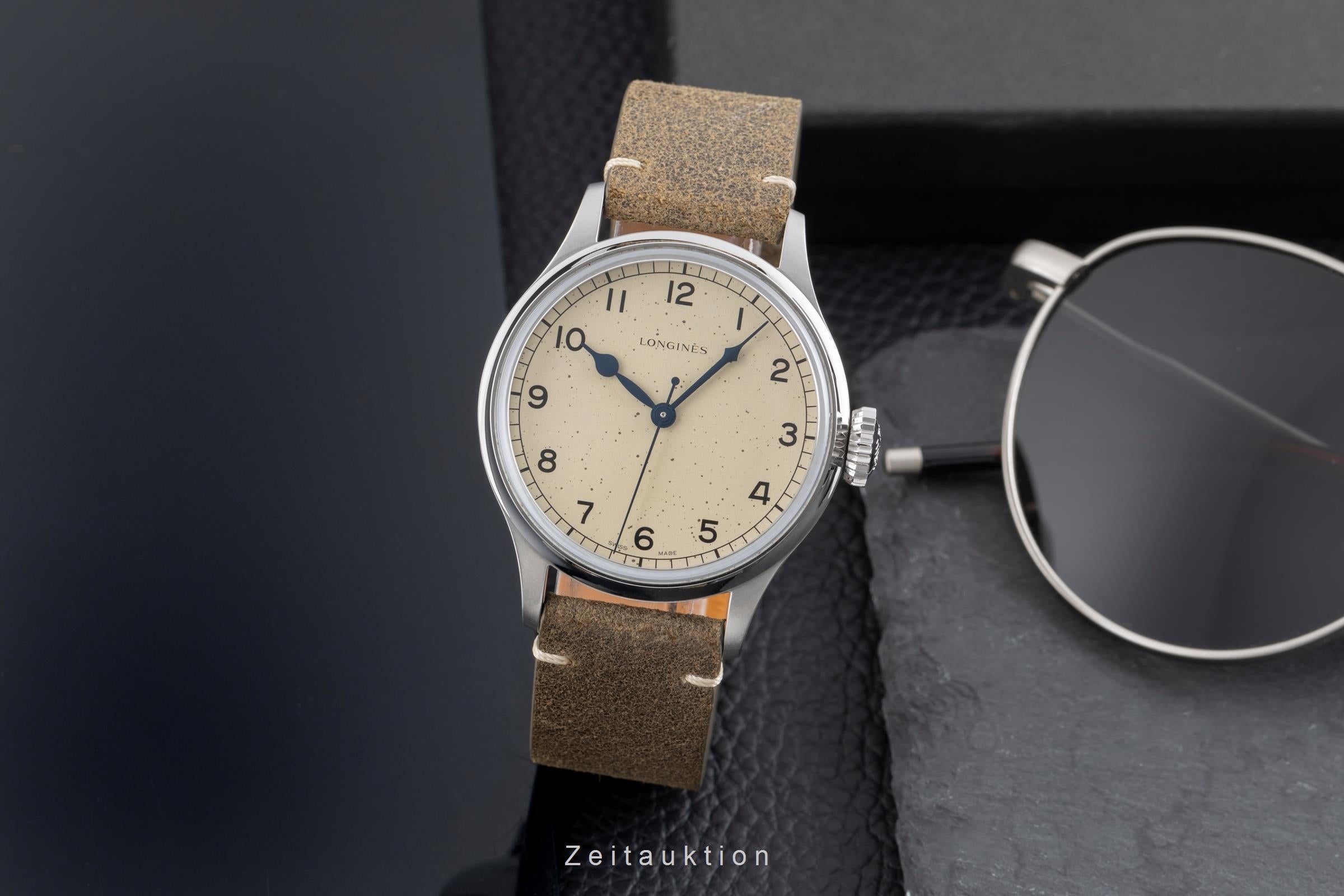 Longines Heritage Military Stahl Automatik Herrenuhr Ref. L2.819.4.93.2 B&P 2025 [2503405]