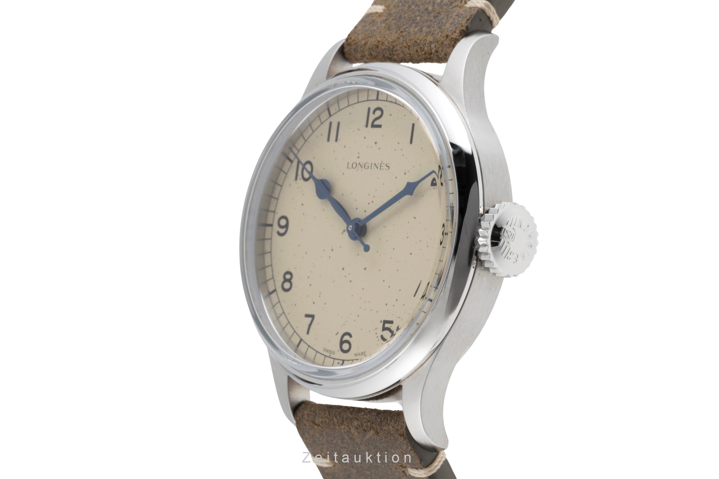 Longines Heritage Military Stahl Automatik Herrenuhr Ref. L2.819.4.93.2 B&P 2025 [2503405]