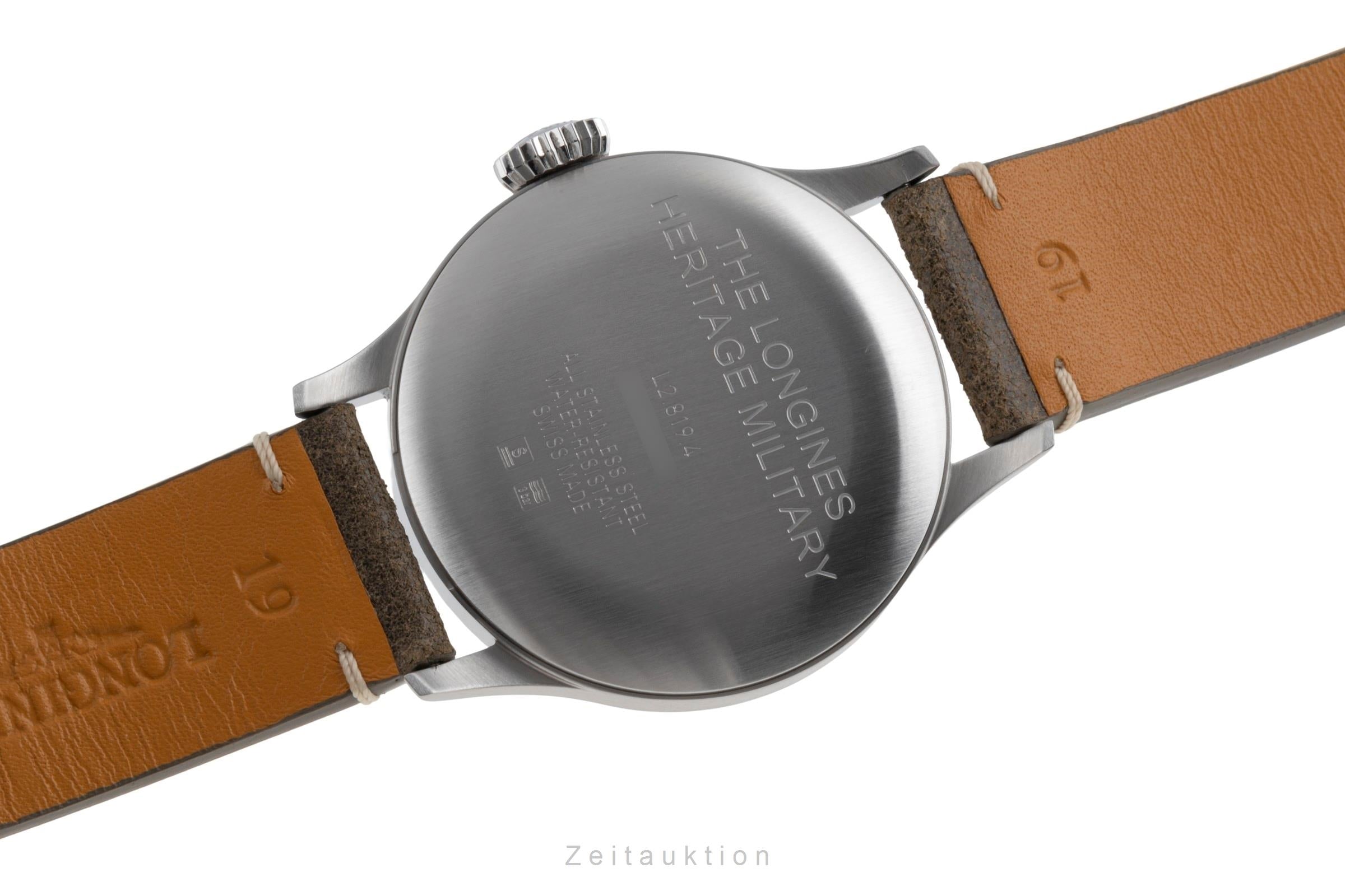 Longines Heritage Military Stahl Automatik Herrenuhr Ref. L2.819.4.93.2 B&P 2025 [2503405]