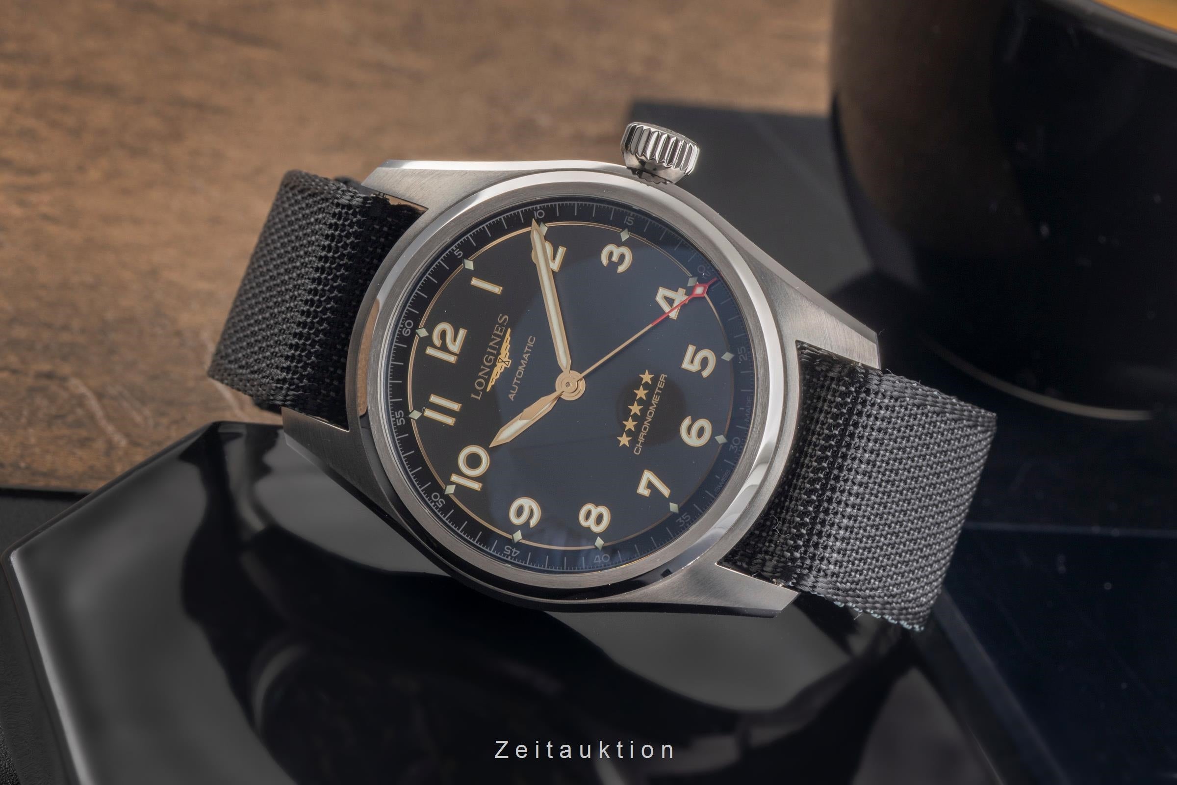 Longines Spirit titanium automatic men's watch L3.810.1.53.2 LP: 3400EUR  [2503407]