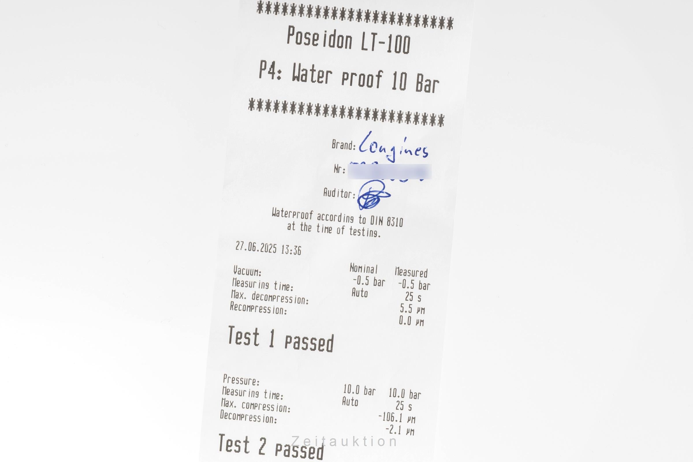 Longines Spirit titanium automatic men's watch L3.810.1.53.2 LP: 3400EUR  [2503407]