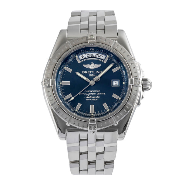 Breitling Headwind Day-Date Automatik Edelstahl Herrenuhr Ref. A45355 Box [2503409]