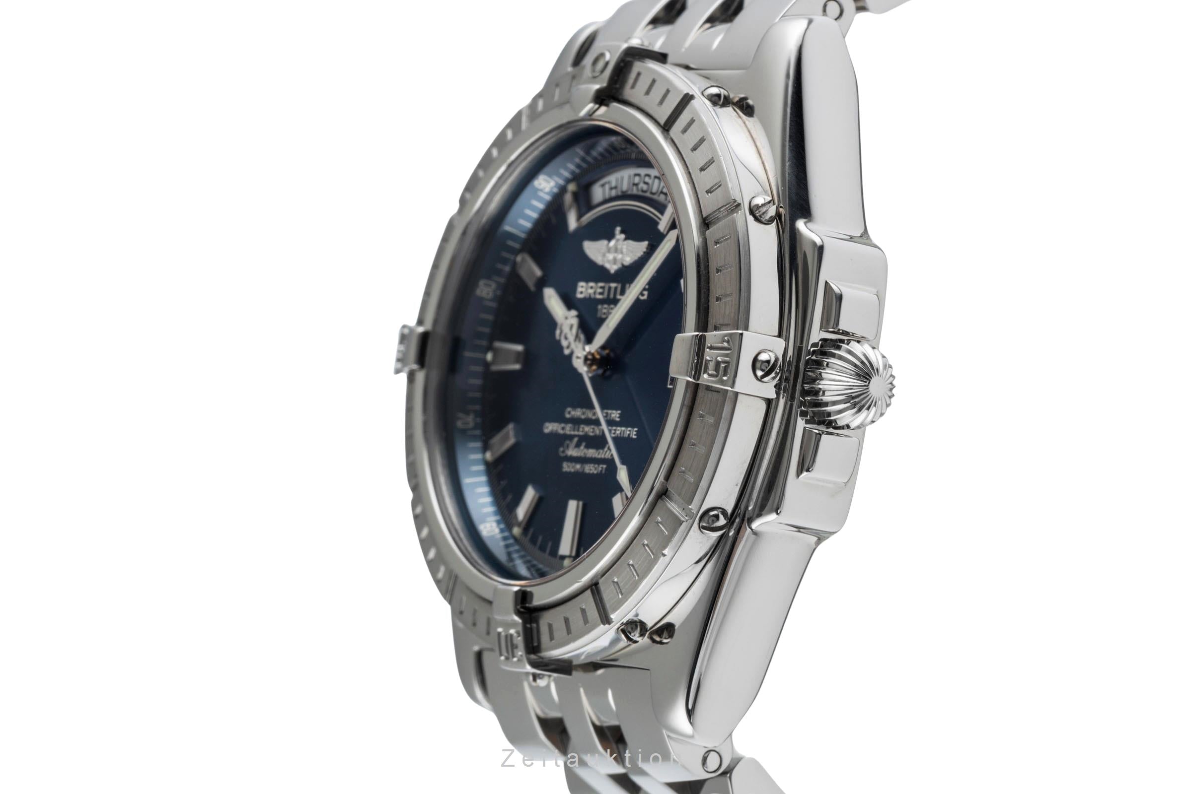 Breitling Headwind Day-Date Automatik Edelstahl Herrenuhr Ref. A45355 Box [2503409]