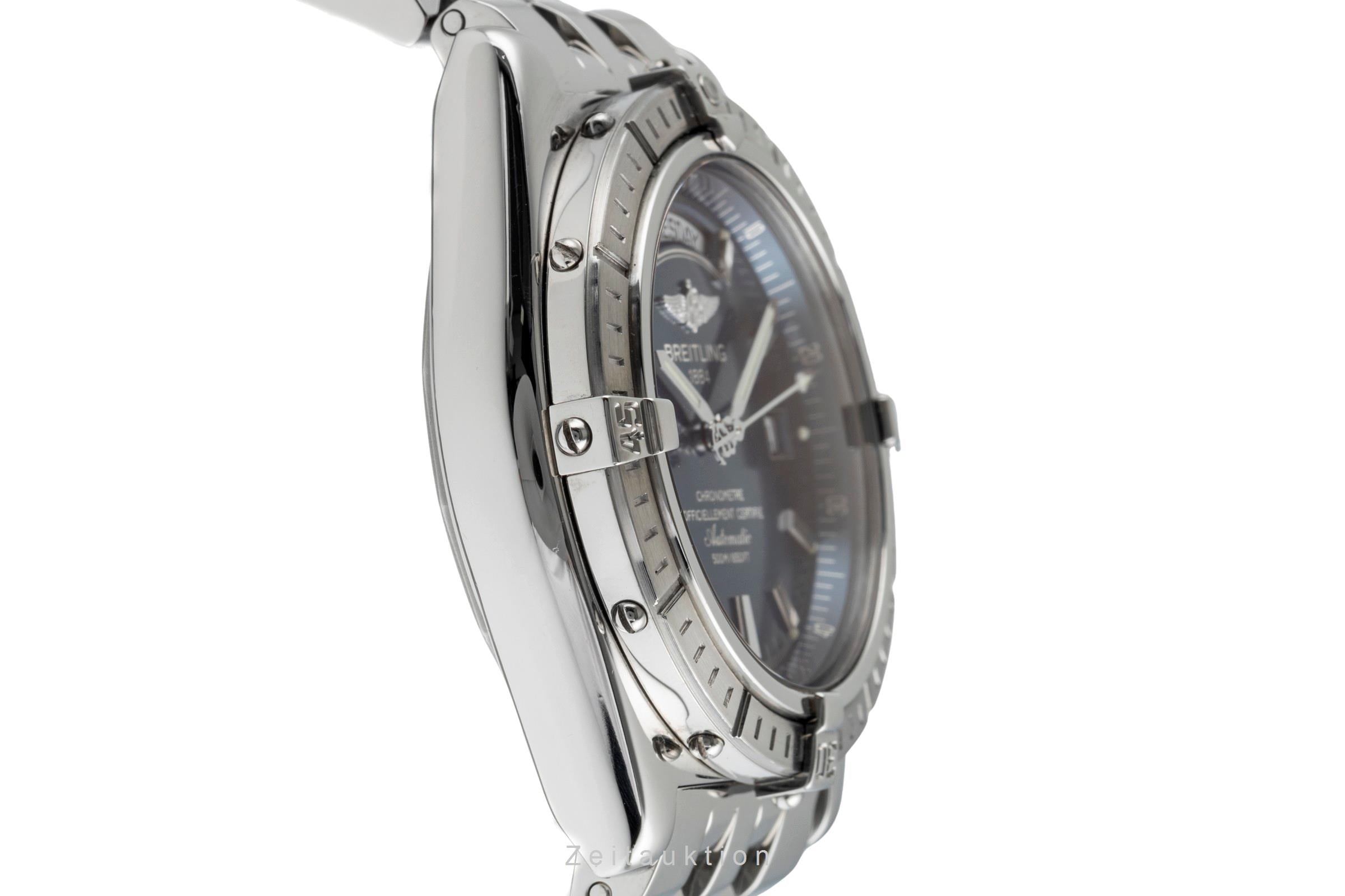 Breitling Headwind Day-Date Automatik Edelstahl Herrenuhr Ref. A45355 Box [2503409]