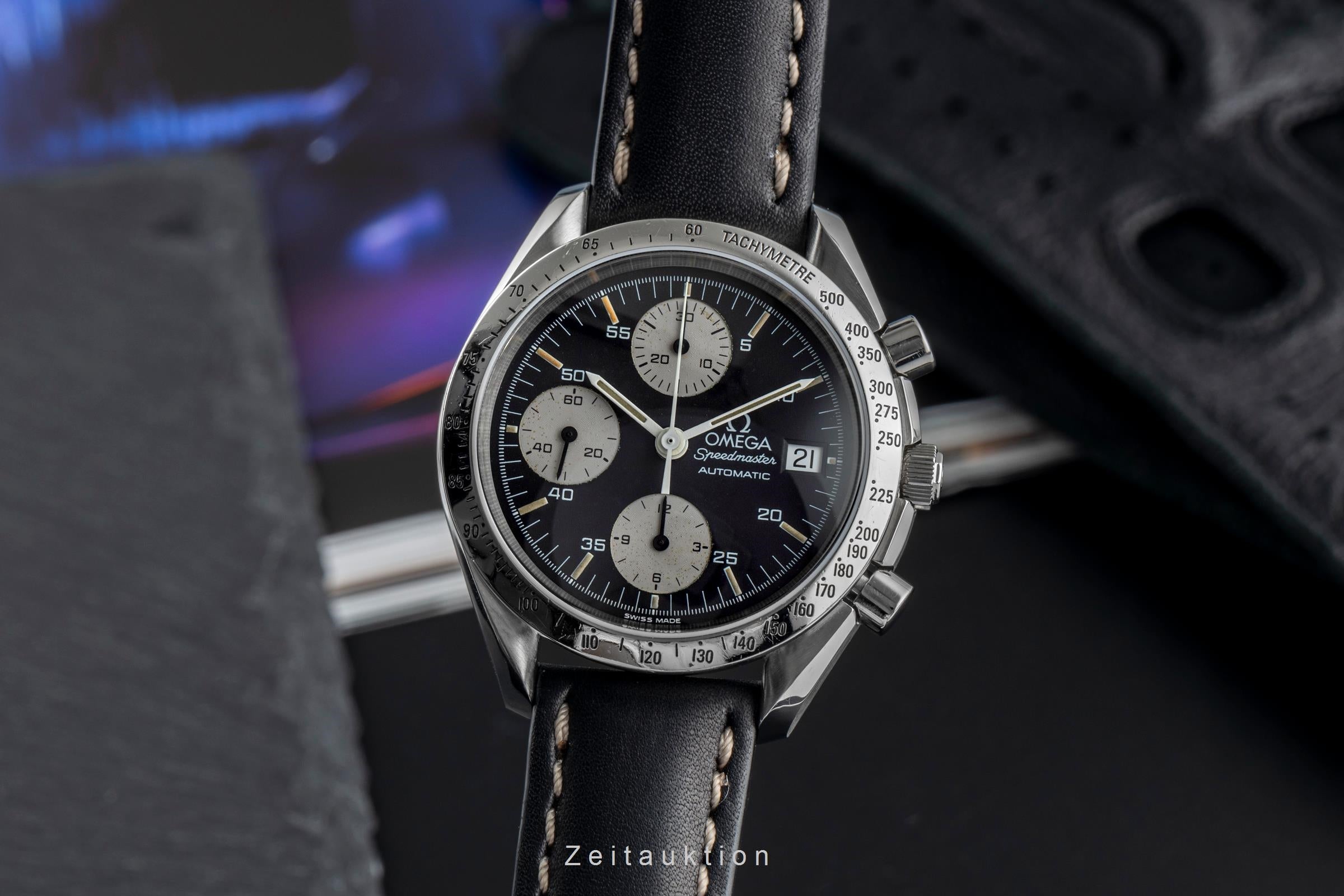 Omega Speedmaster Date chronograph steel automatic Kal. 1152 Ref