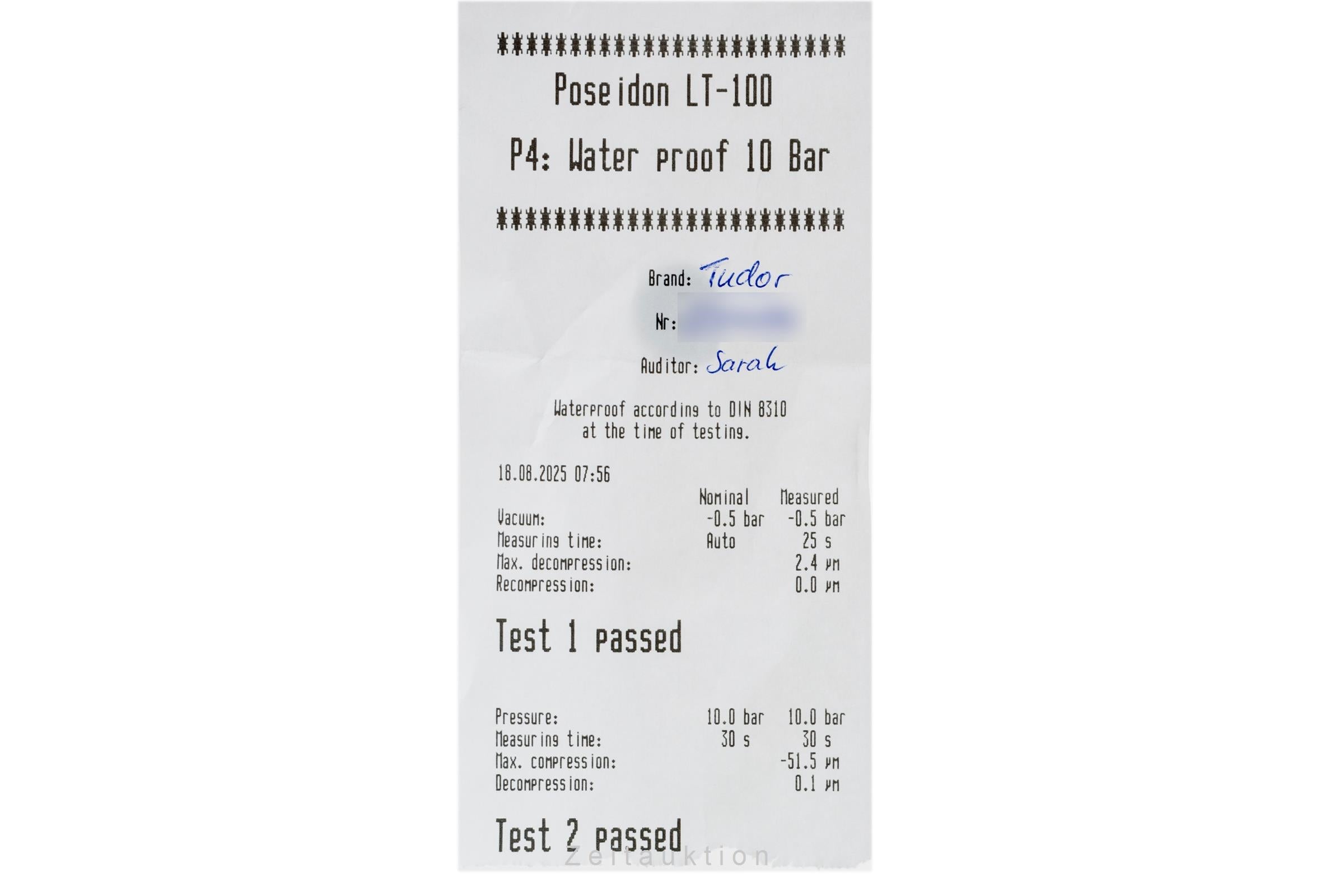 Tudor Glamour Date steel automatic men's watch 55000  [2503411]