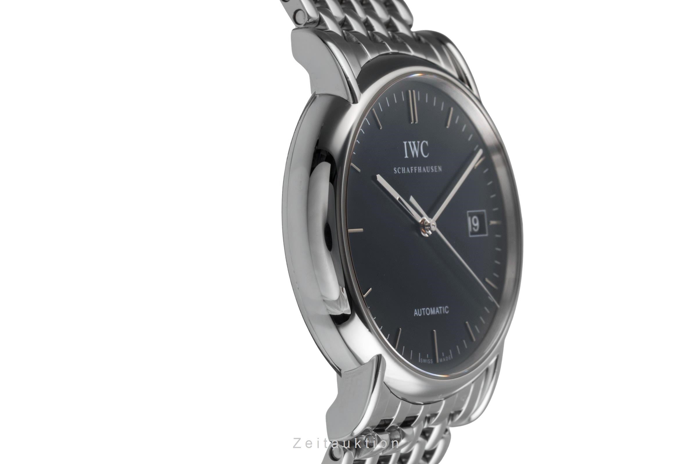 IWC Portofino acier automatique montre pour hommes IW353306 LP: 7300EUR  [2503414]