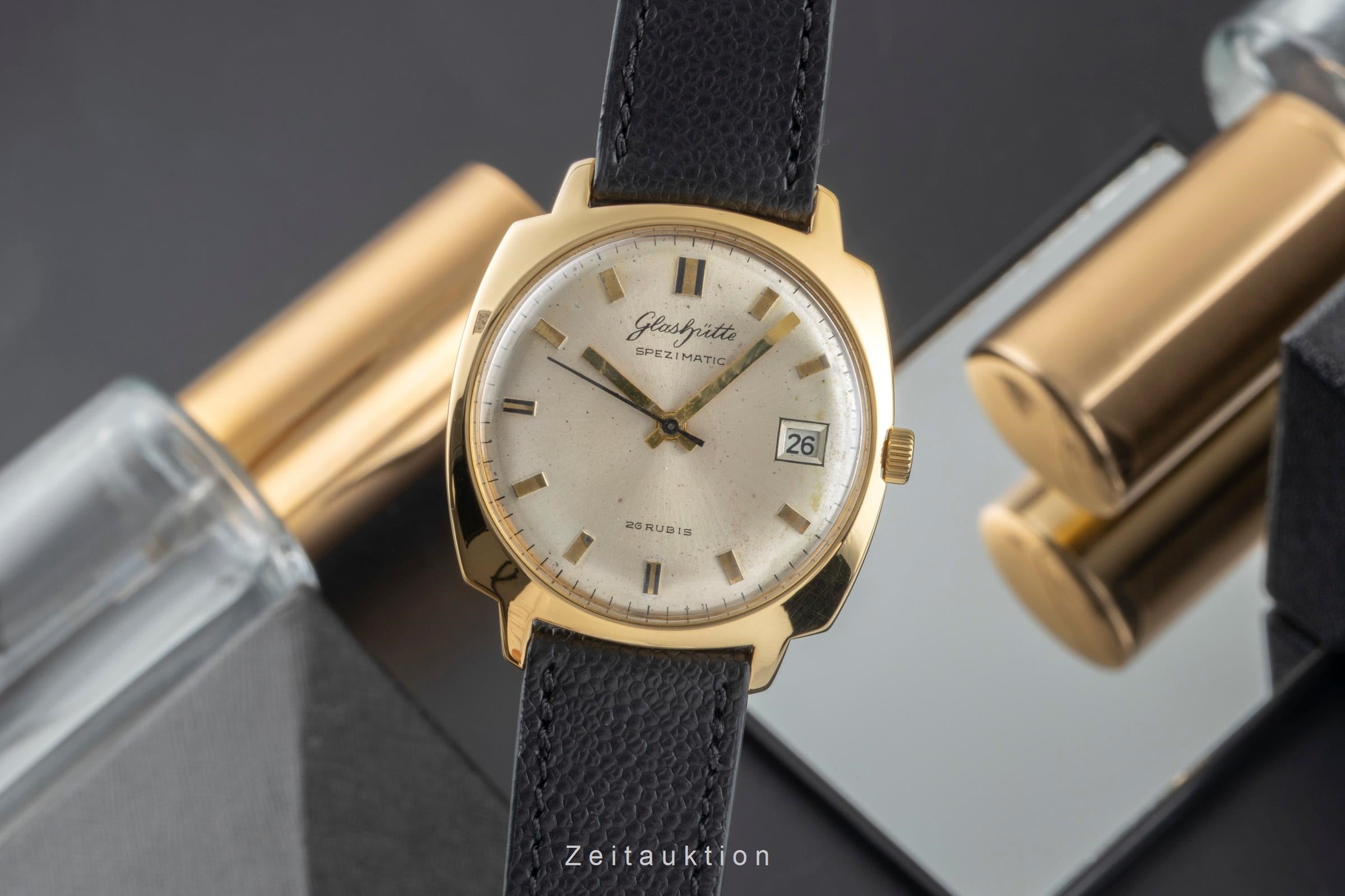 Glashütte Spezimatic gilt-brass automatic men's watch  [2503417]