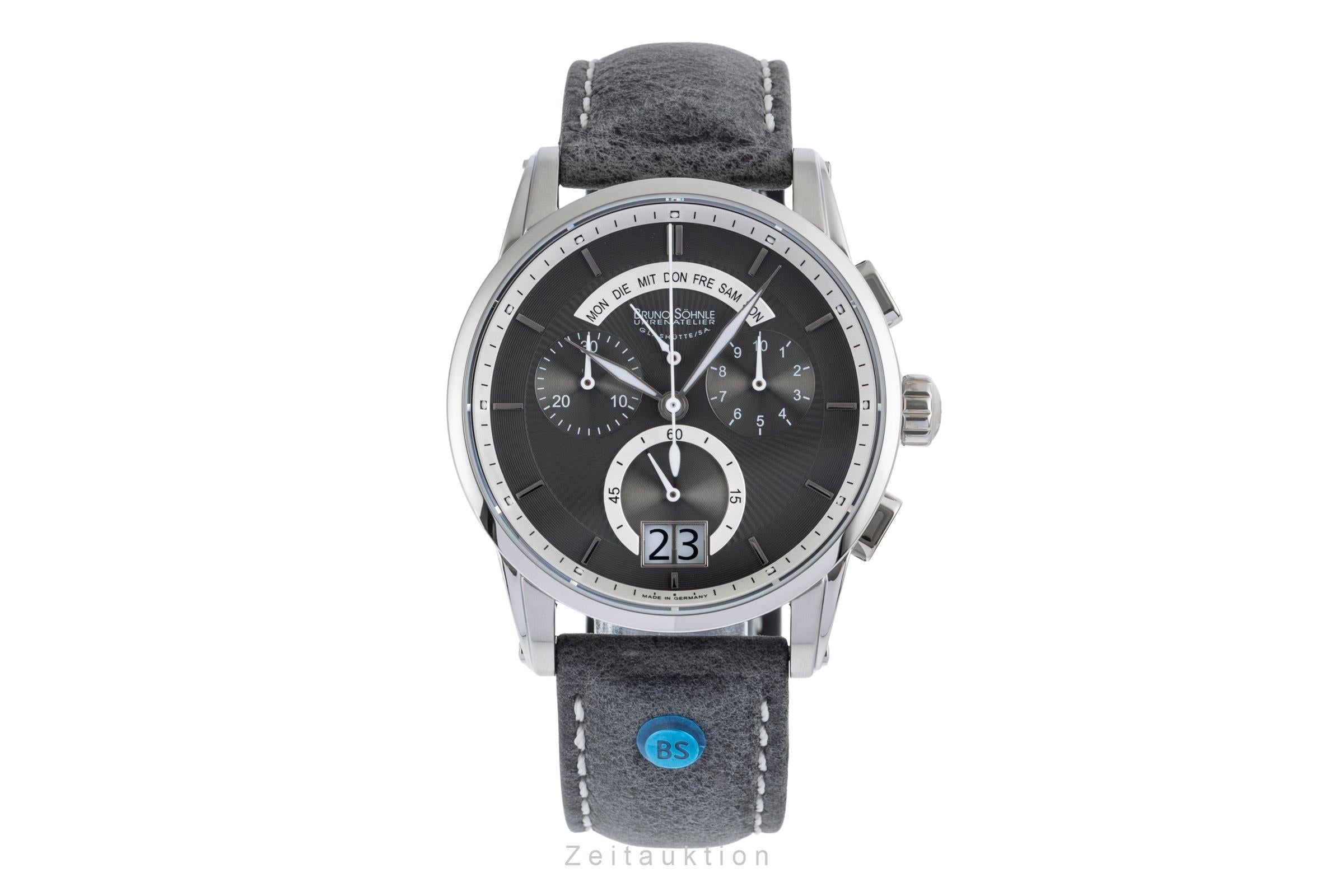 Bruno Söhnle Glashütte Grandioso chronograph steel quartz Ref. 17