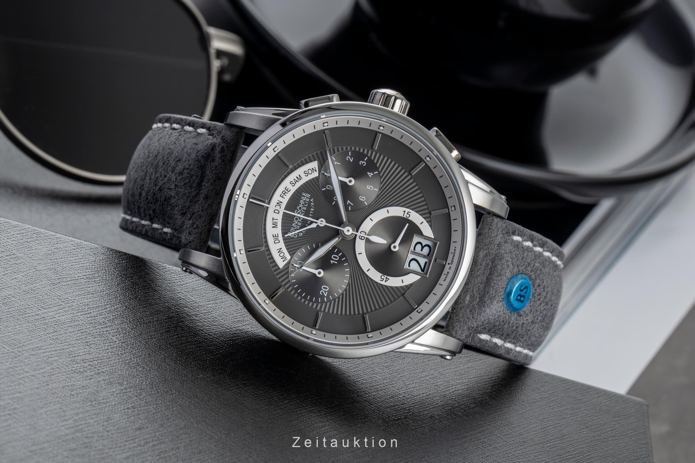 Bruno Söhnle Glashütte Grandioso chronograph steel quartz Ref. 17