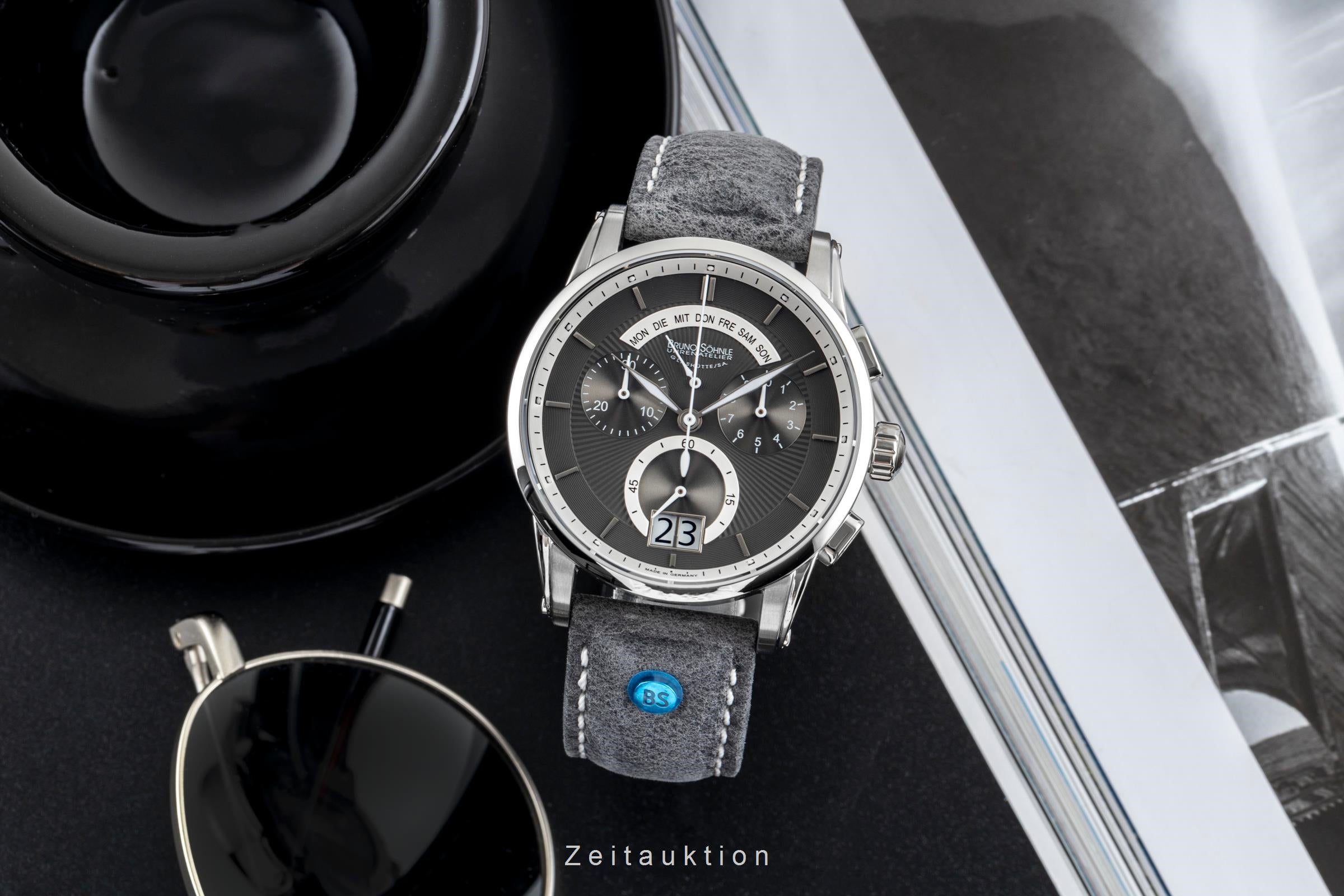 Bruno Söhnle Glashütte Grandioso chronograph steel quartz Ref. 17