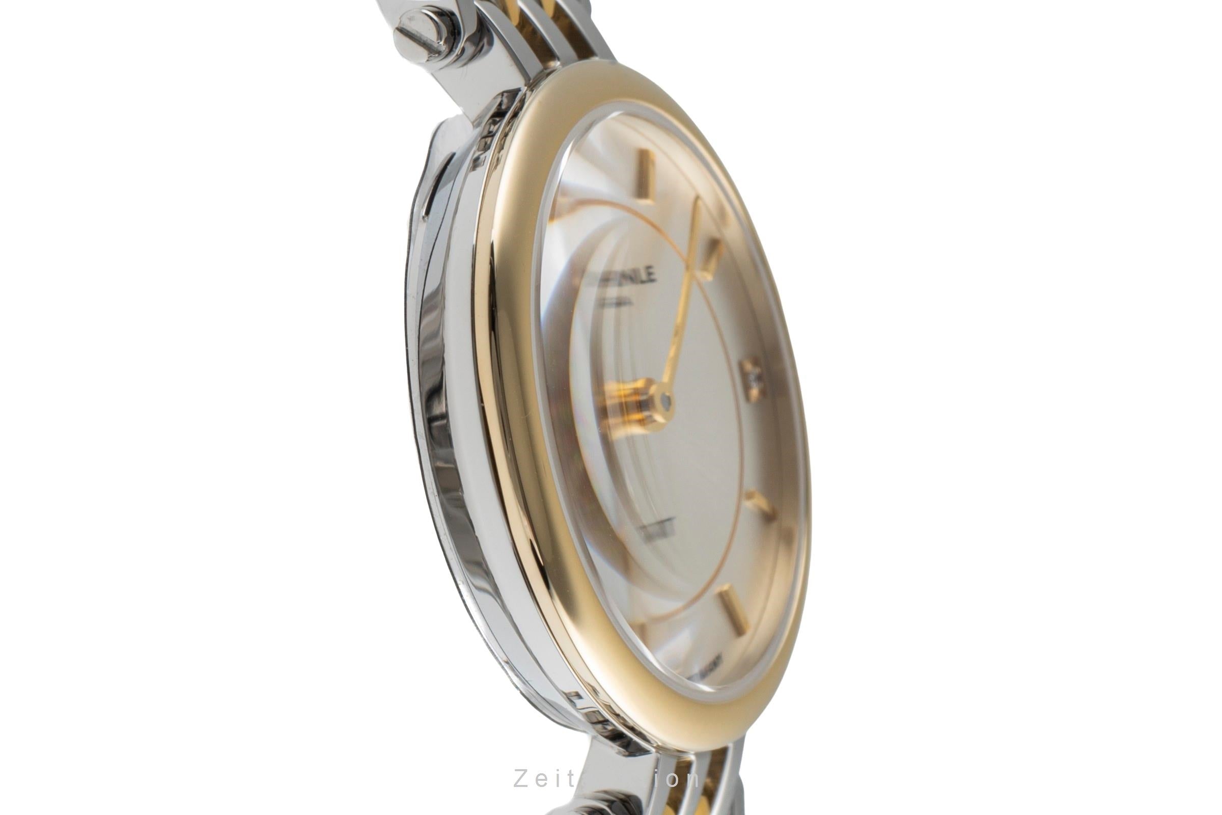 Bruno Söhnle Glashütte Latina II Stahl / vergoldet Quarz Ref. 17-23103-242 B&P [2503421]