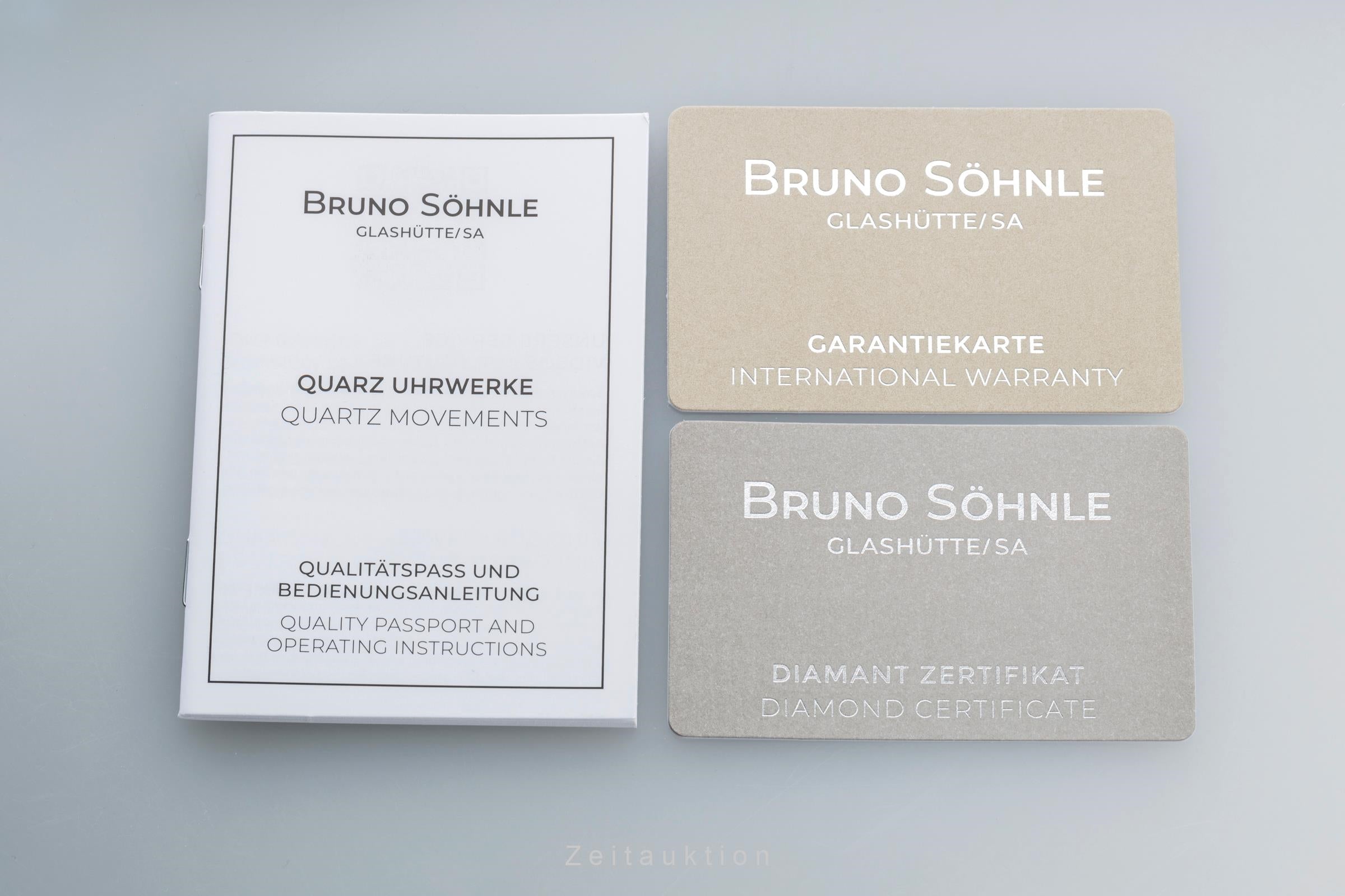 Bruno Söhnle Glashütte Latina II Stahl / vergoldet Quarz Ref. 17-23103-242 B&P [2503421]