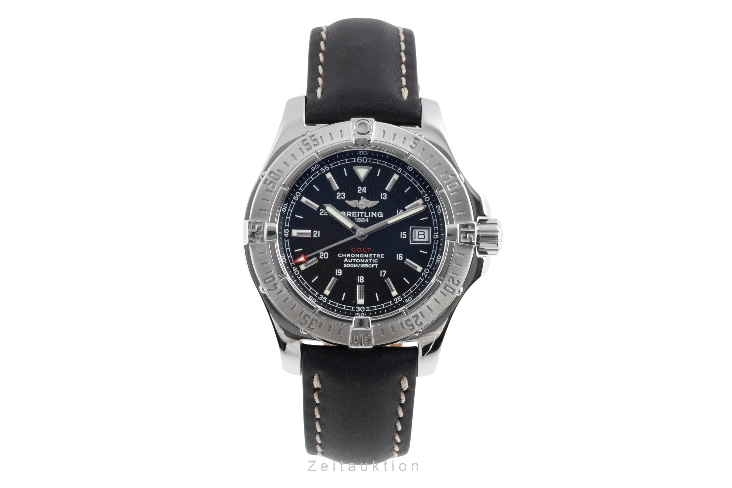 Breitling Colt 500M Black Dial Edelstahl Automatik Herrenuhr Ref. A17380 [2503422]