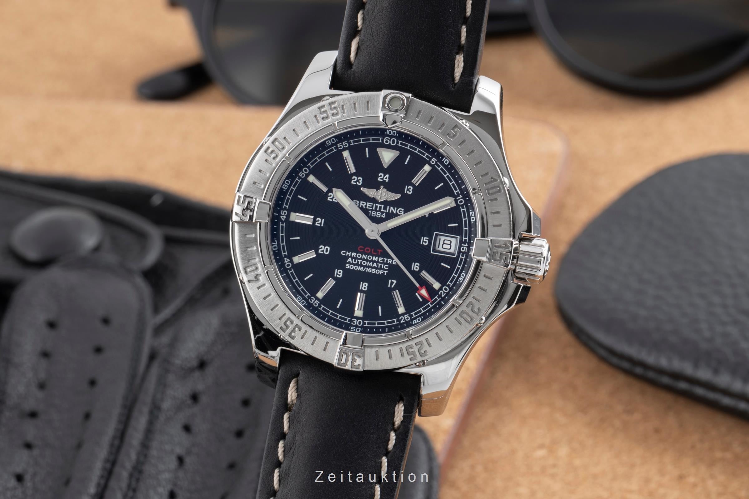 Breitling Colt 500M Black Dial Edelstahl Automatik Herrenuhr Ref. A17380 [2503422]