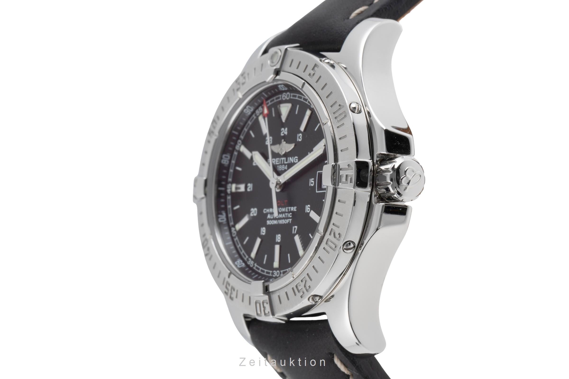 Breitling Colt 500M Black Dial Edelstahl Automatik Herrenuhr Ref. A17380 [2503422]