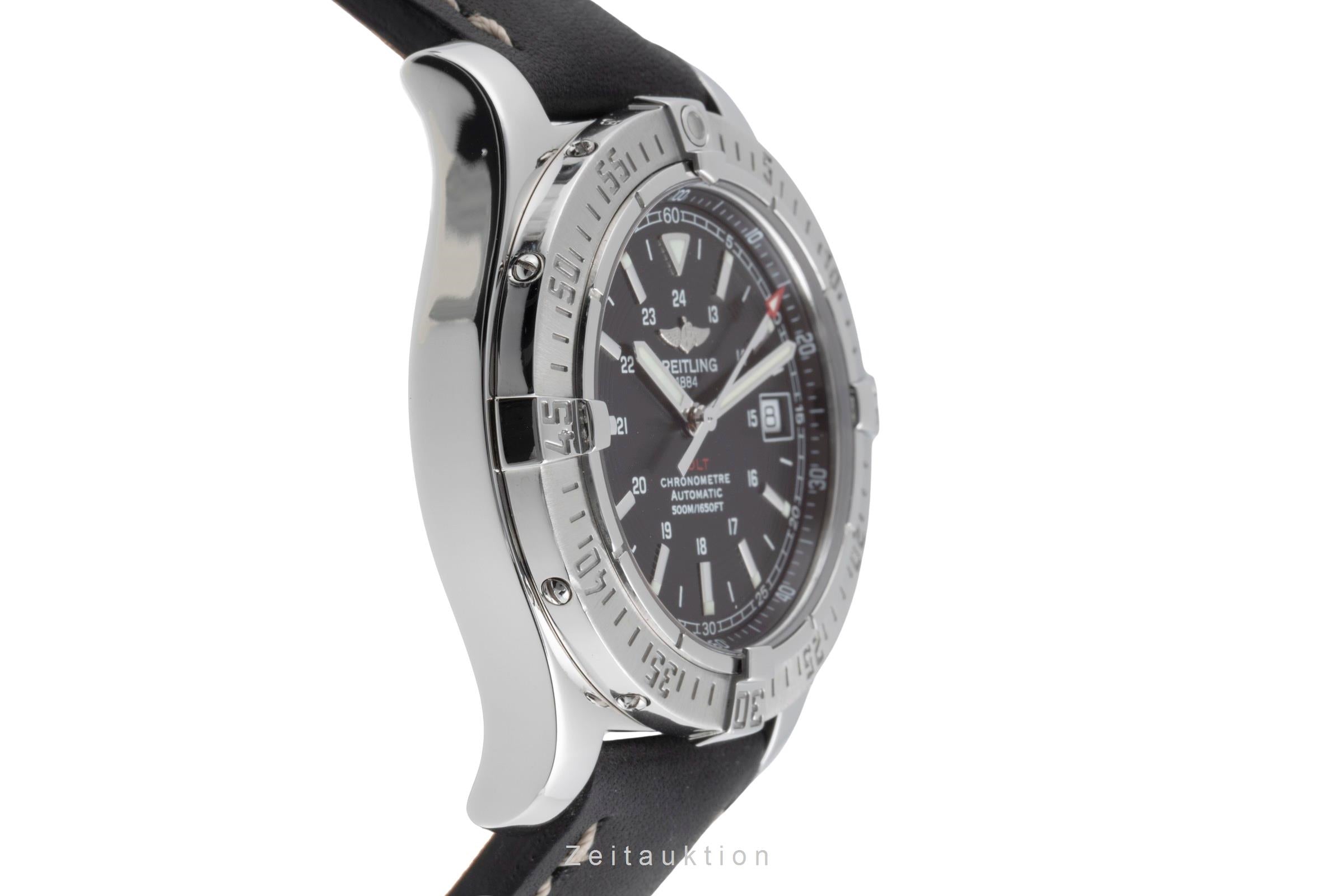 Breitling Colt 500M Black Dial Edelstahl Automatik Herrenuhr Ref. A17380 [2503422]