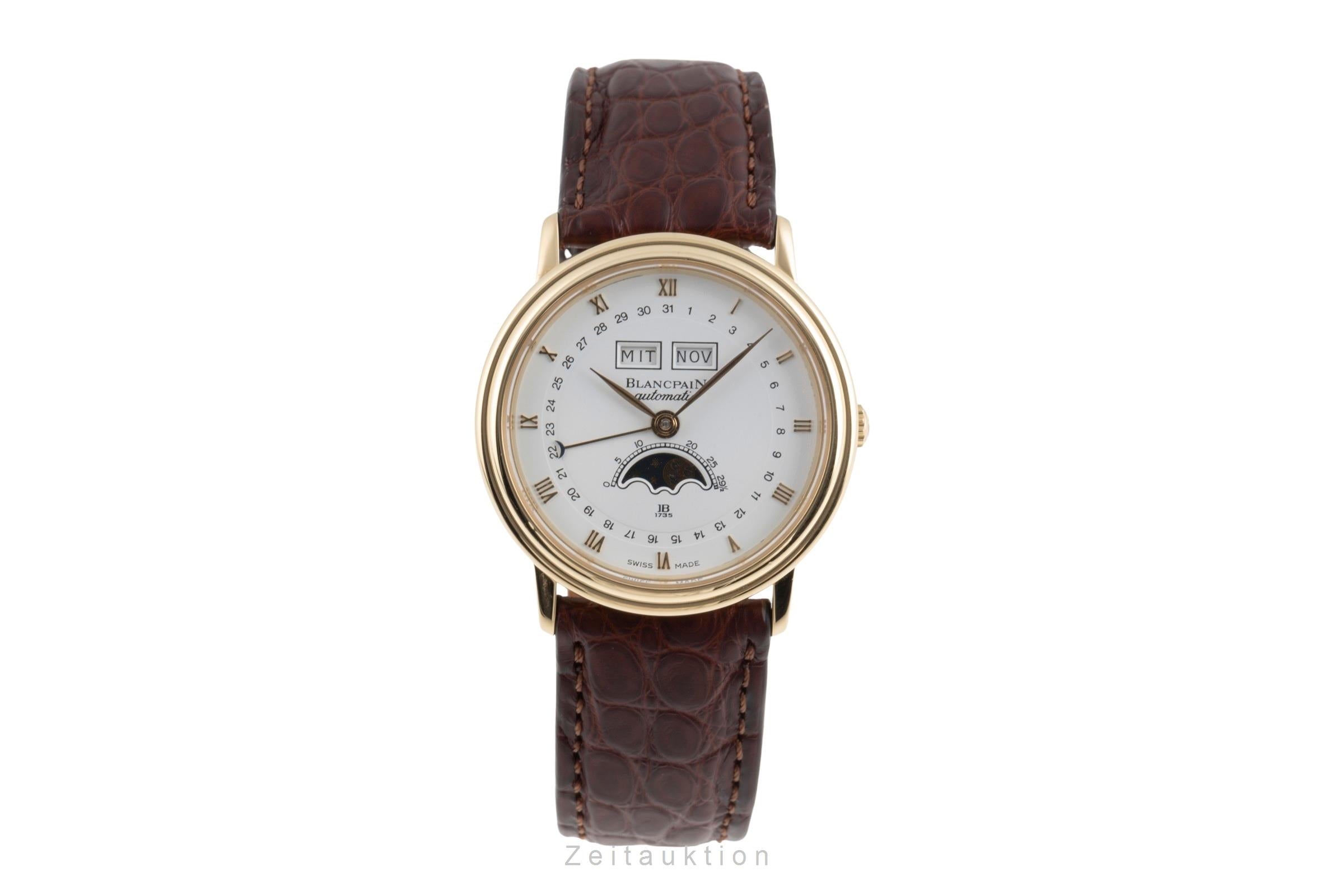 Blancpain Villeret or 18 ct automatique montre pour hommes 6595-1418  [2503426]