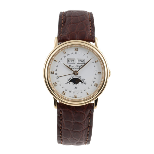Blancpain Villeret or 18 ct automatique montre pour hommes 6595-1418  [2503426]
