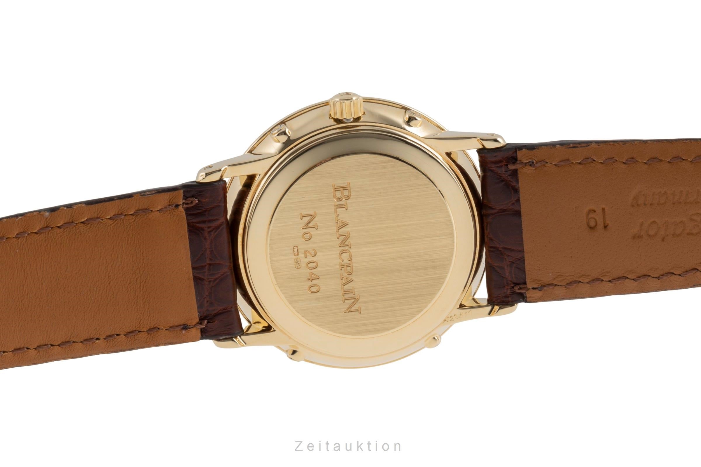 Blancpain Villeret or 18 ct automatique montre pour hommes 6595-1418  [2503426]