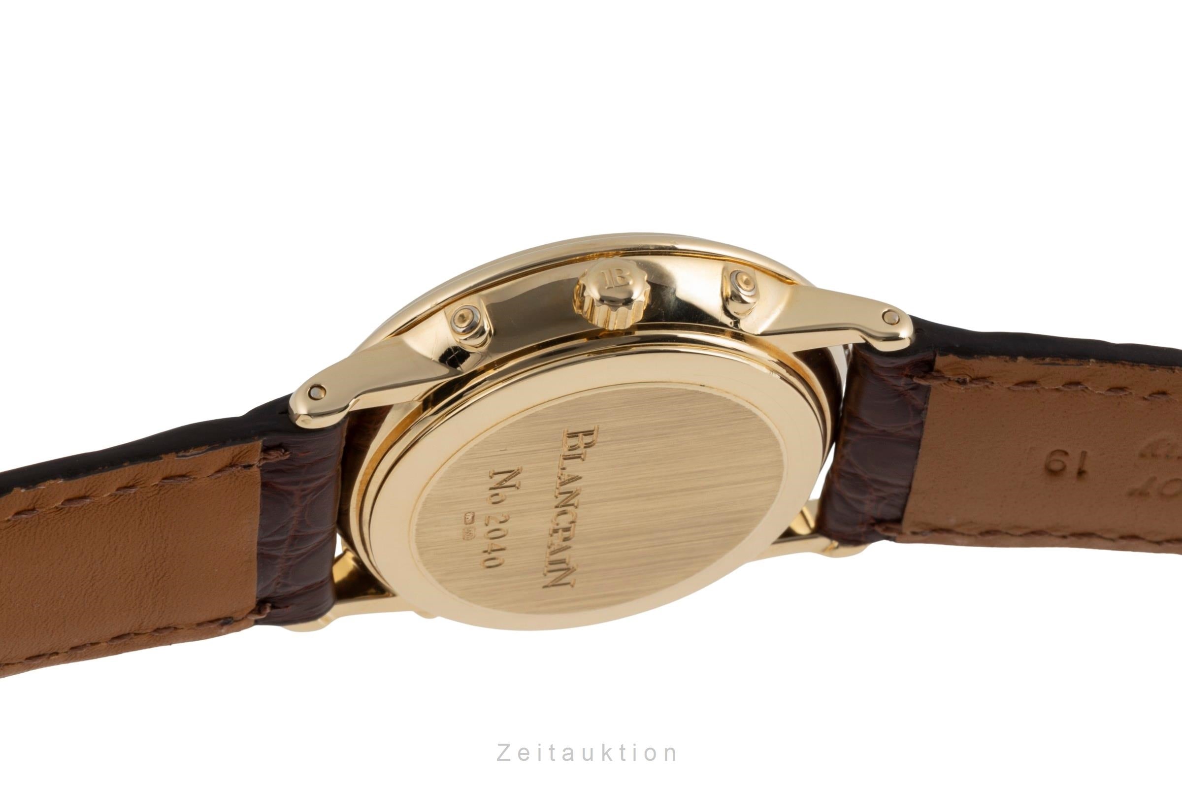 Blancpain Villeret or 18 ct automatique montre pour hommes 6595-1418  [2503426]