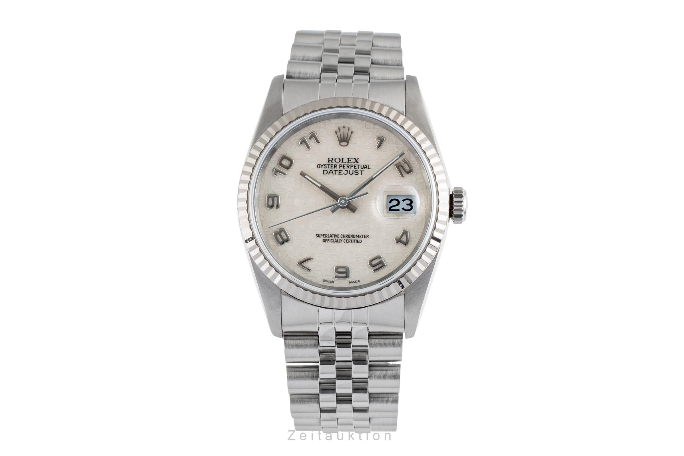 Rolex Datejust 36 Stahl Computer Dial Automatik Herrenuhr Ref. 16234 E-Serie [2503428]