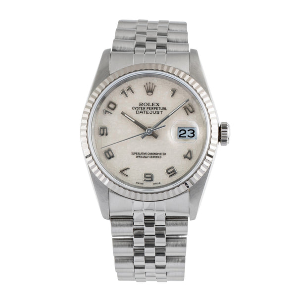 Rolex Datejust 36 Stahl Computer Dial Automatik Herrenuhr Ref. 16234 E-Serie [2503428]