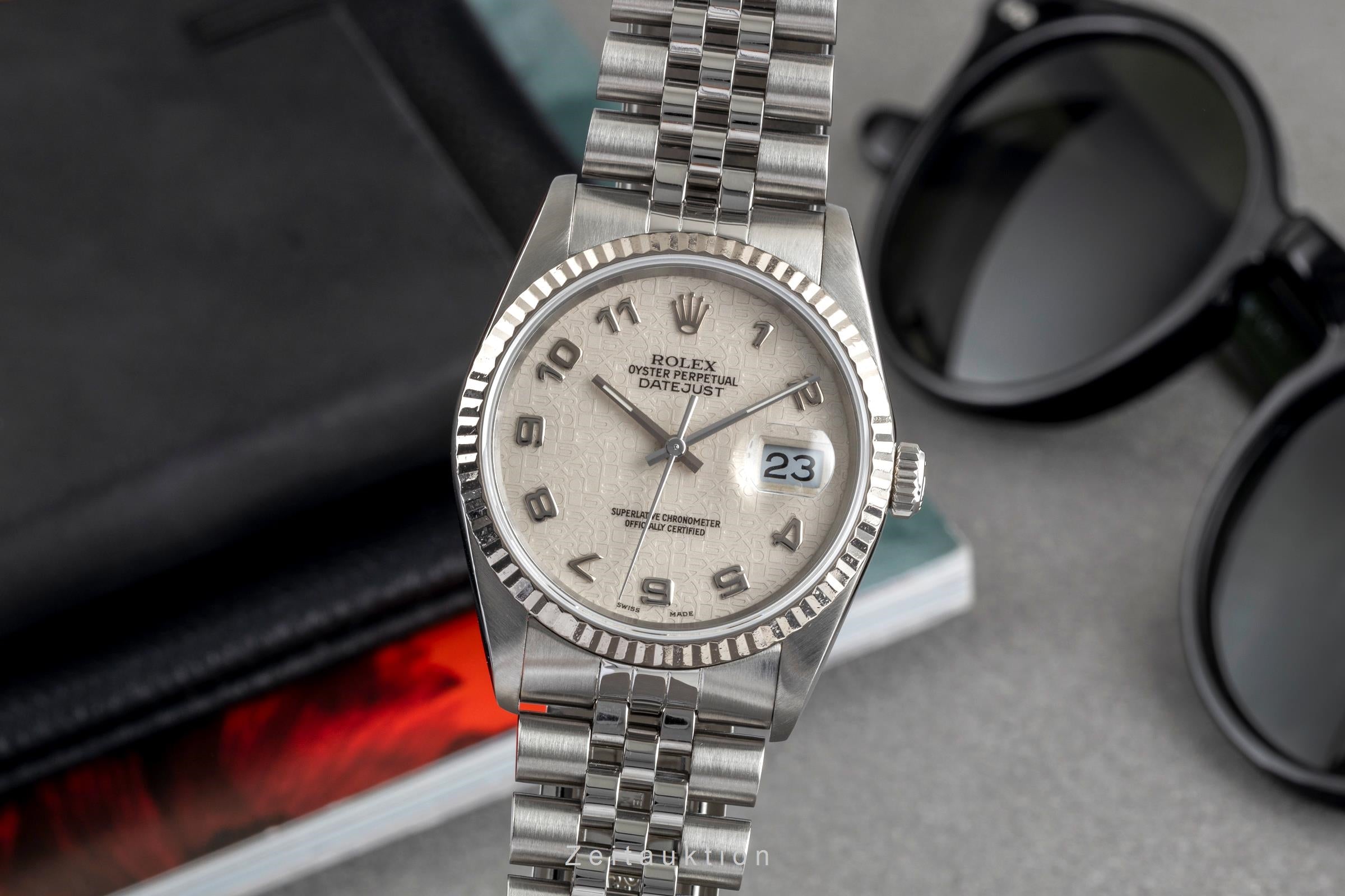 Rolex Datejust 36 Stahl Computer Dial Automatik Herrenuhr Ref. 16234 E-Serie [2503428]