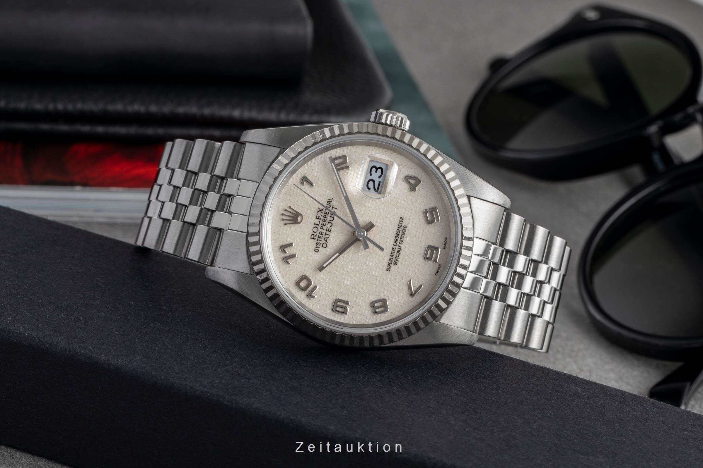 Rolex Datejust 36 Stahl Computer Dial Automatik Herrenuhr Ref. 16234 E-Serie [2503428]