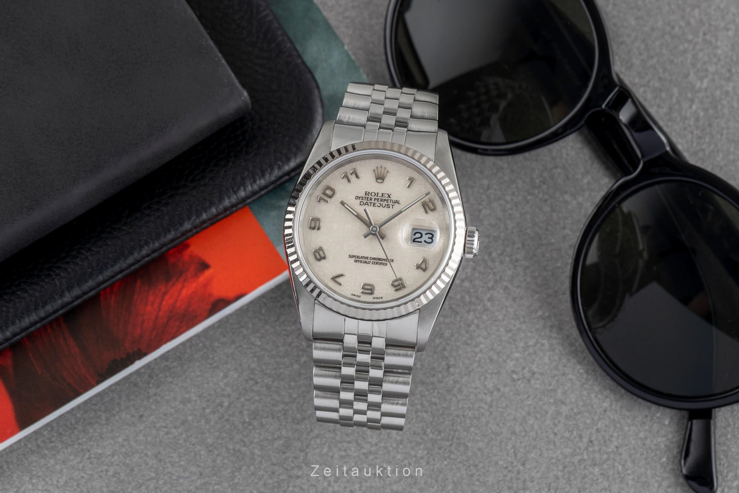 Rolex Datejust 36 Stahl Computer Dial Automatik Herrenuhr Ref. 16234 E-Serie [2503428]