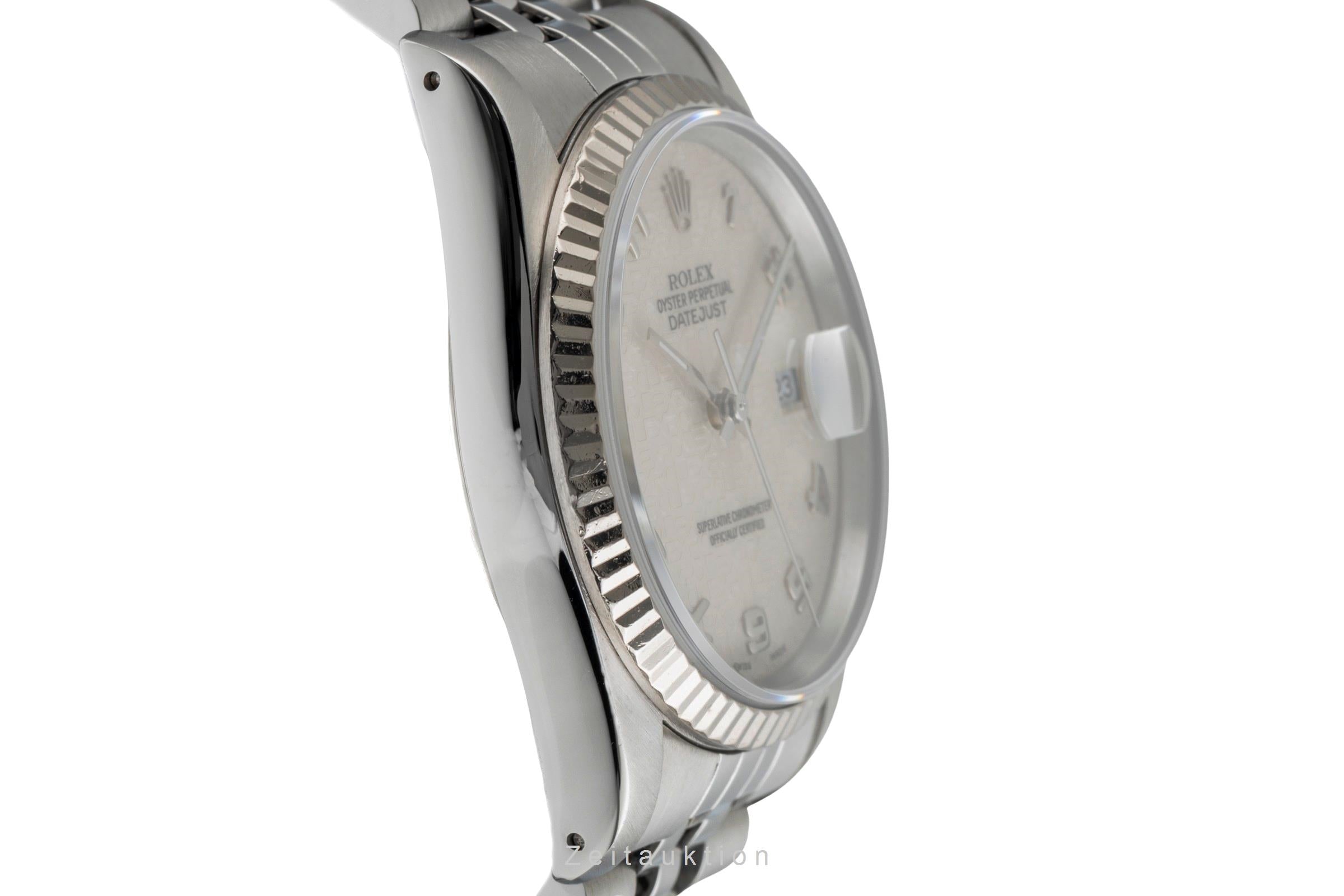 Rolex Datejust 36 Stahl Computer Dial Automatik Herrenuhr Ref. 16234 E-Serie [2503428]