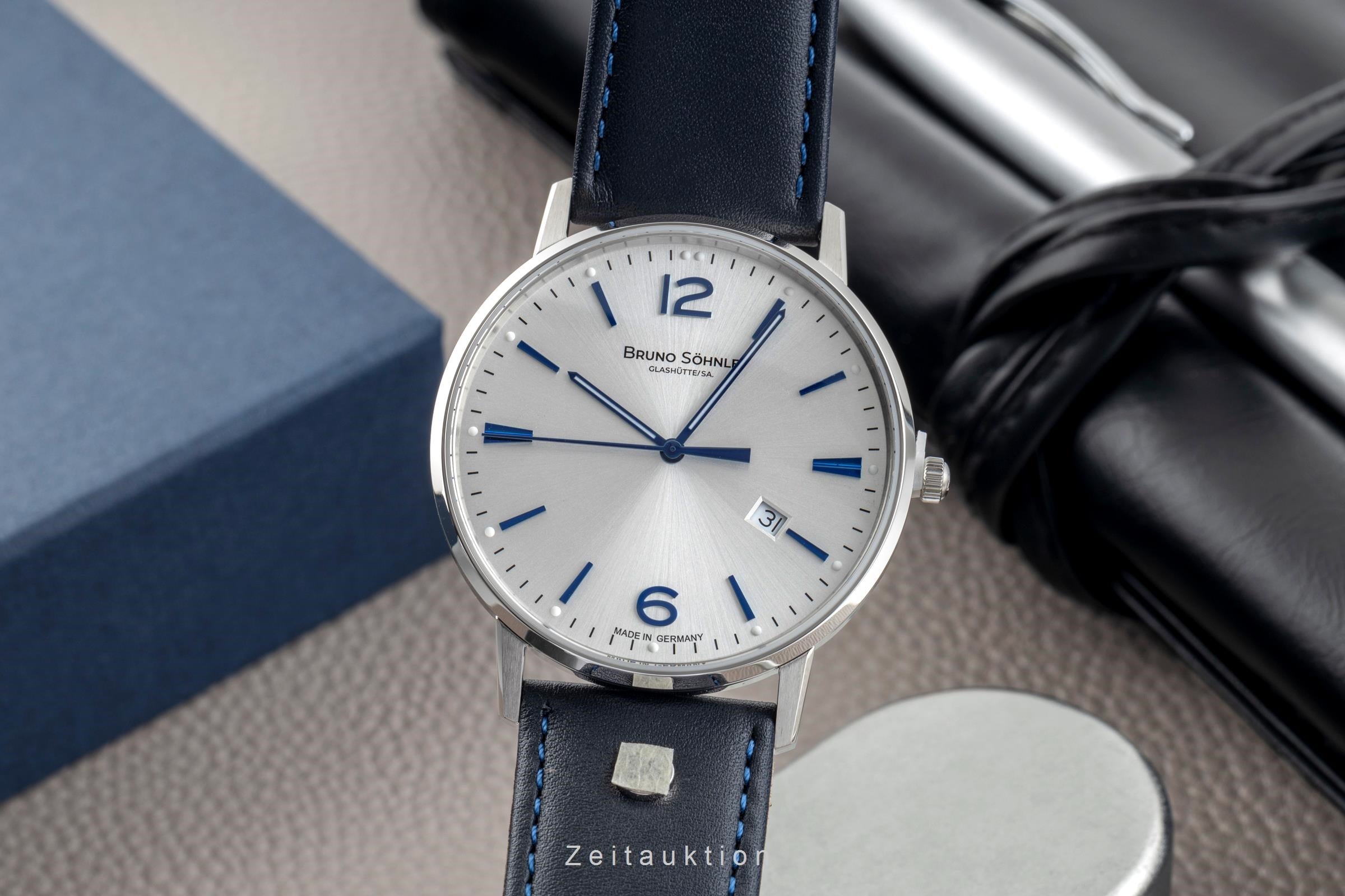 Bruno Söhnle Glashütte Stuttgard III Big acier quartz montre pour hommes 17-13175-243  [2503429]