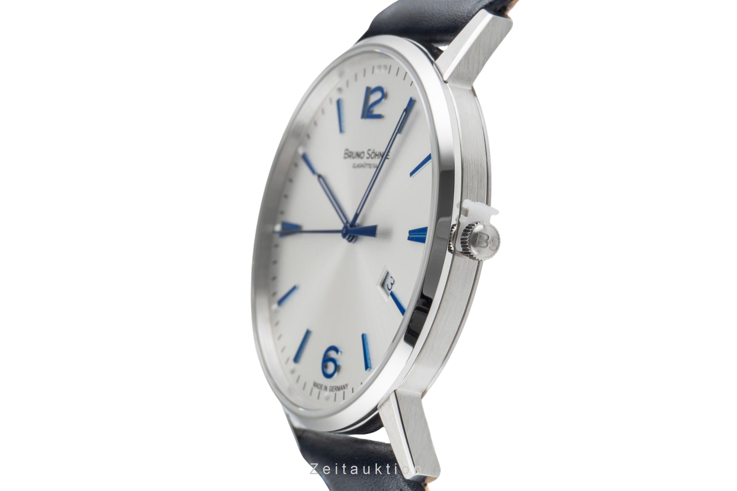 Bruno Söhnle Glashütte Stuttgard III Big Stahl Quarz Herren Ref.17-13175-243 B&P [2503429]