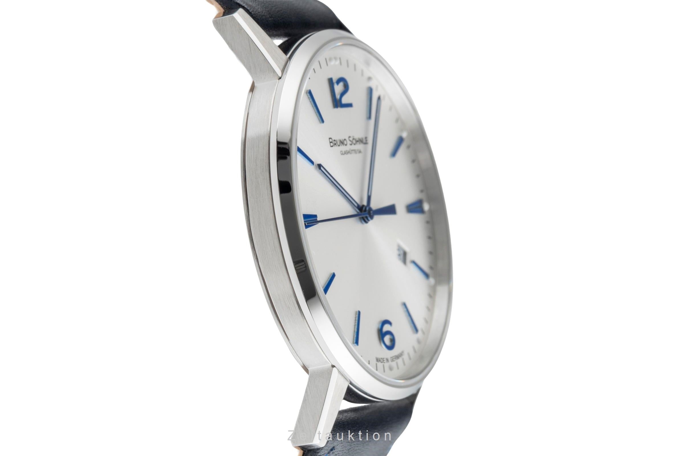 Bruno Söhnle Glashütte Stuttgard III Big Stahl Quarz Herren Ref.17-13175-243 B&P [2503429]