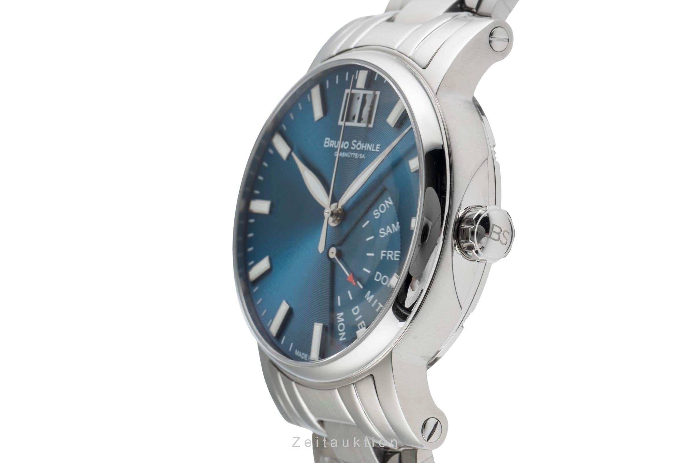 Bruno Söhnle Glashütte Pesaro I Stahl Quarz Herrenuhr Ref. 17-13073-346 B&P [2503431]