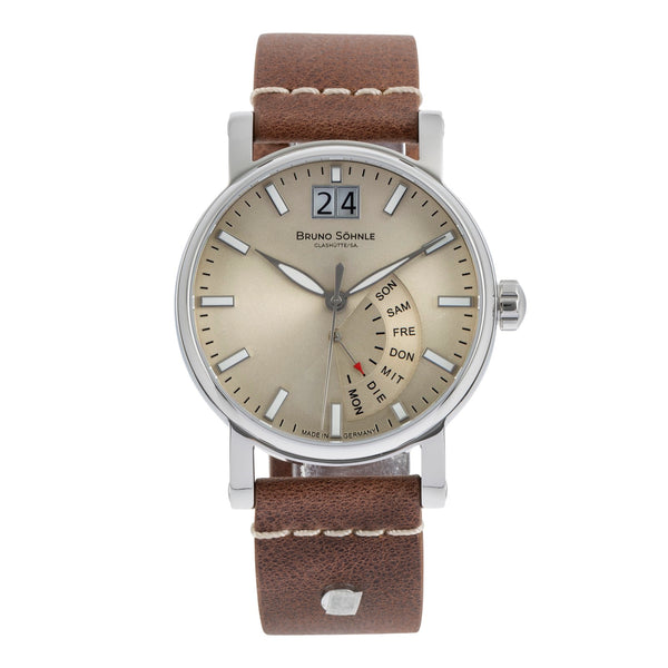 Bruno Söhnle Glashütte Pesaro I Stahl Quarz Herrenuhr Ref. 17-13073-841 B&P [2503432]