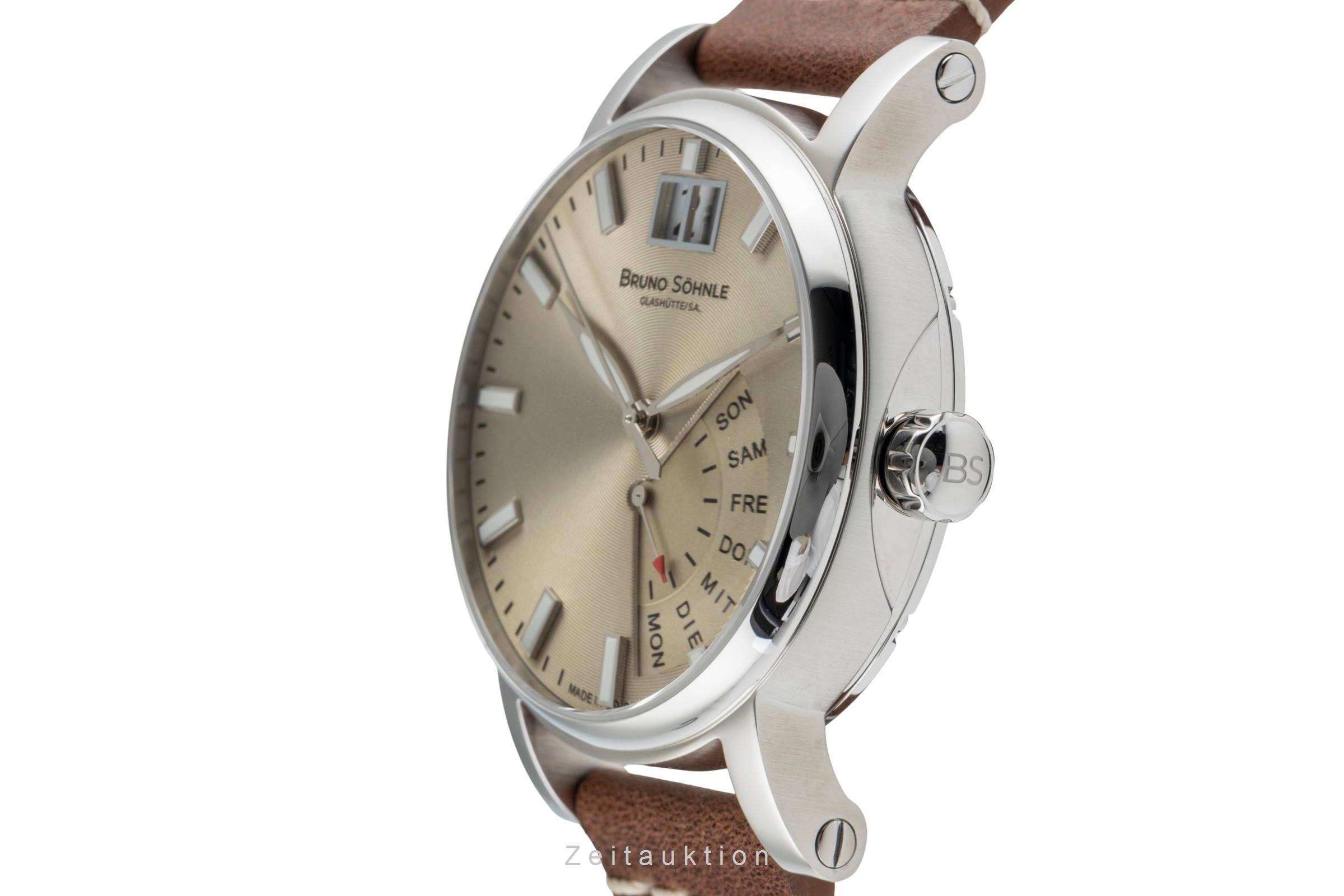 Bruno Söhnle Glashütte Pesaro I Stahl Quarz Herrenuhr Ref. 17-13073-841 B&P [2503432]