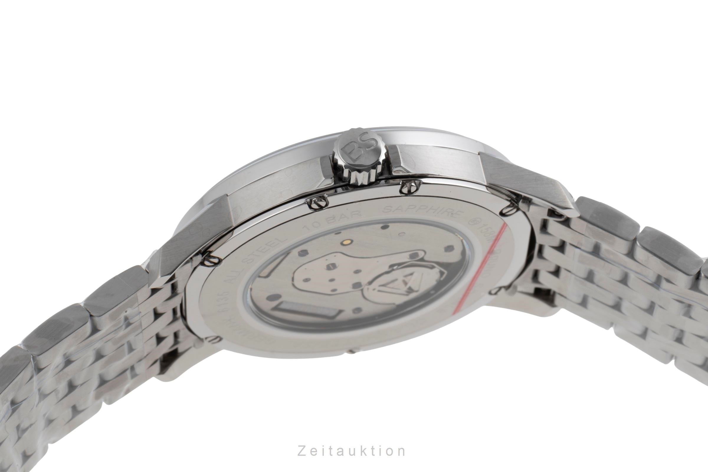 Bruno Söhnle Glashütte Devi Stahl Quarz Herrenuhr Ref. 17-13158-842 B&P [2503435]