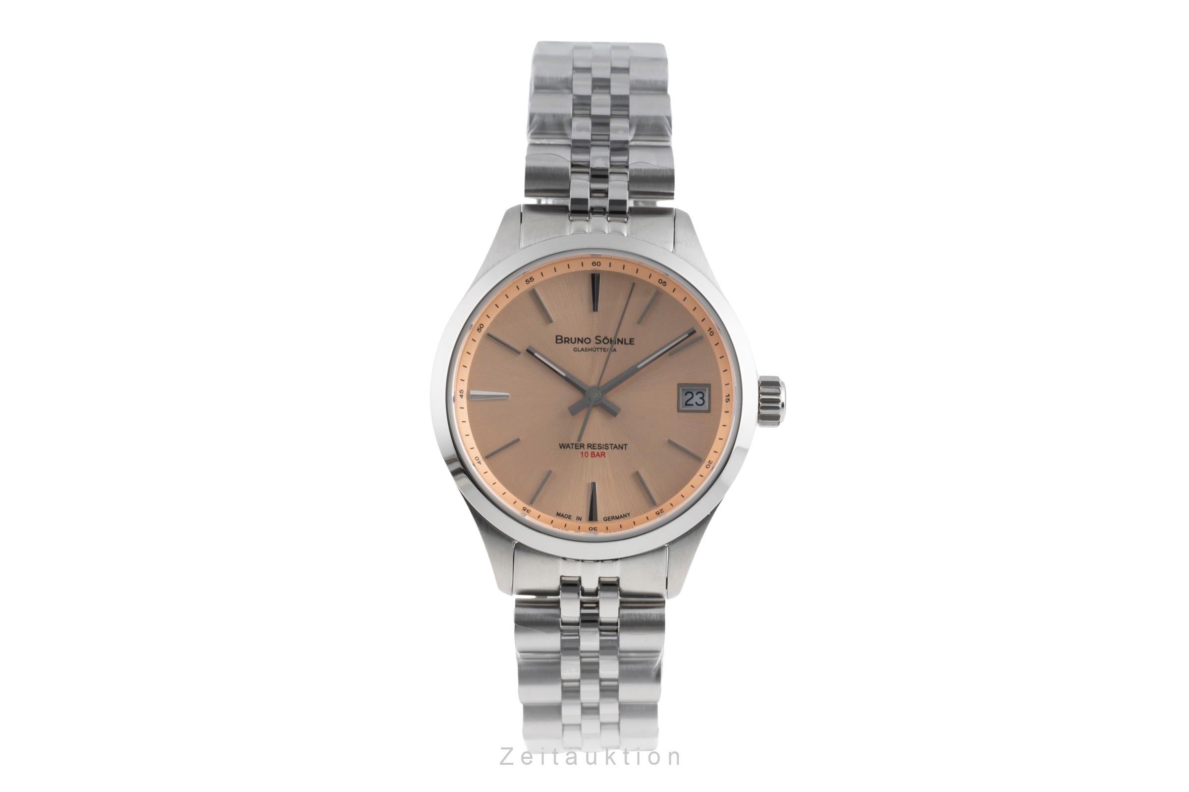 Bruno Söhnle Glashütte Turin Small Stahl Quarz Ref. Damenuhr 17-13226-542 B&P [2503437]