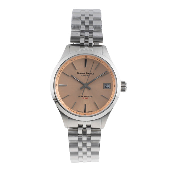 Bruno Söhnle Glashütte Turin Small Stahl Quarz Ref. Damenuhr 17-13226-542 B&P [2503437]