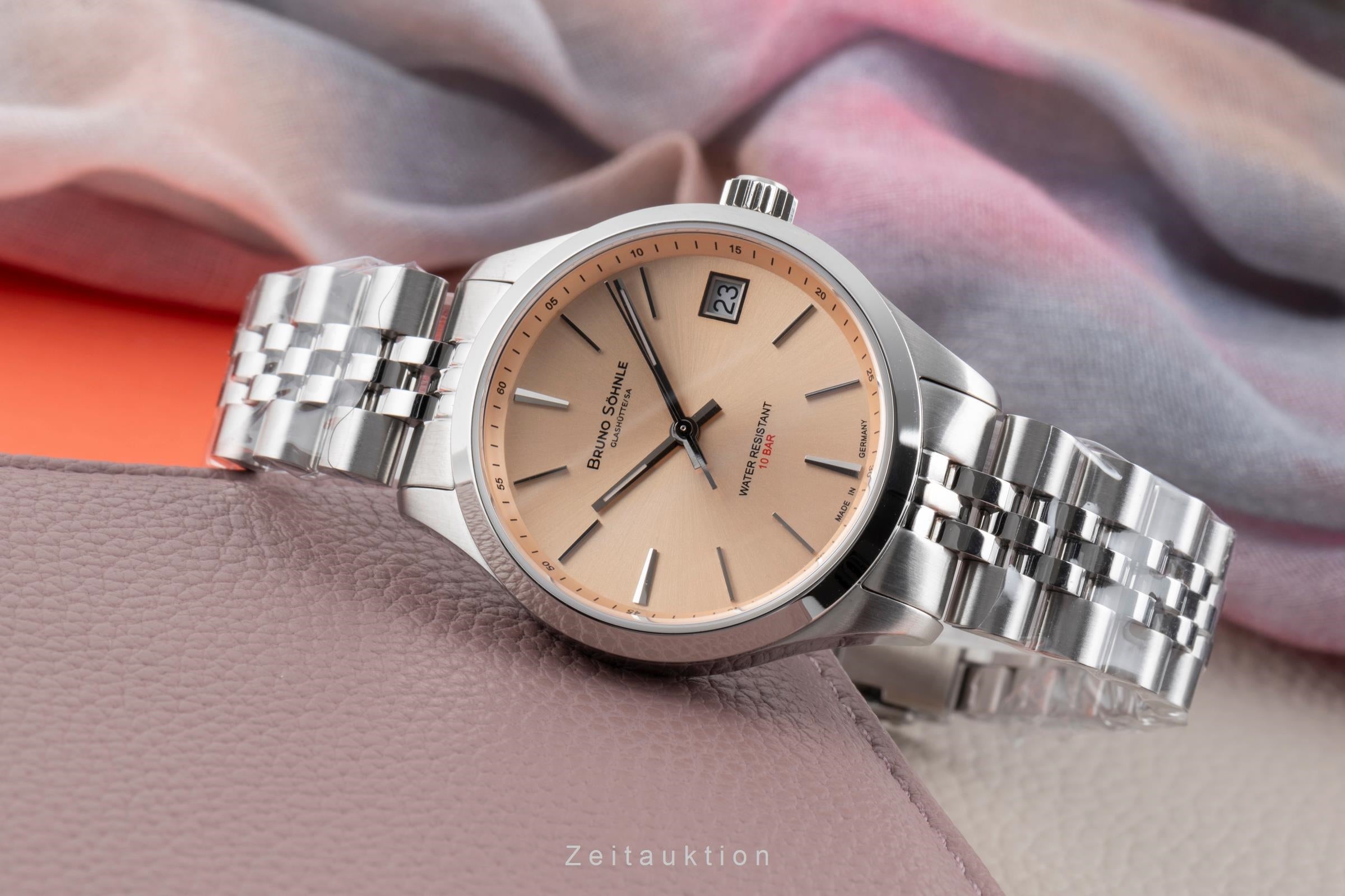 Bruno Söhnle Glashütte Turin Small Stahl Quarz Ref. Damenuhr 17-13226-542 B&P [2503437]