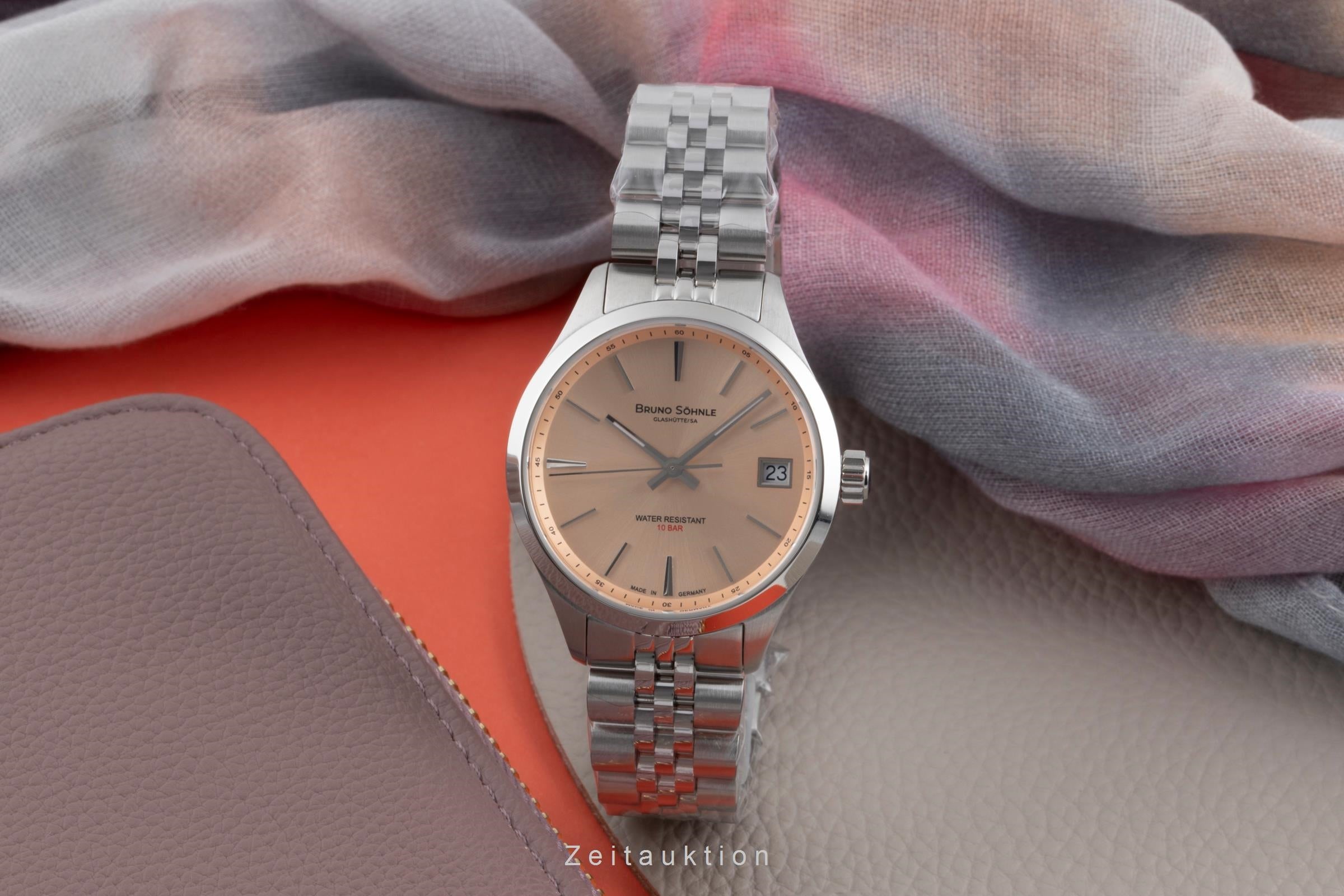 Bruno Söhnle Glashütte Turin Small Stahl Quarz Ref. Damenuhr 17-13226-542 B&P [2503437]