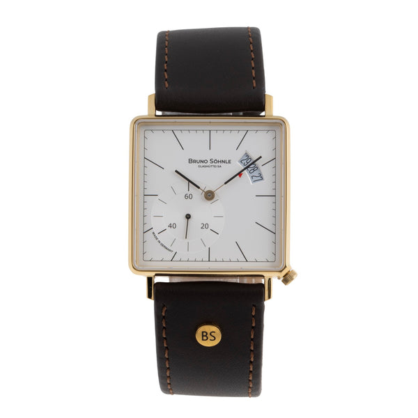 Bruno Söhnle Glashütte Rondo III Big acero / banado en oro cuarzo reloj para caballeros 17-33072-241  [2503438]