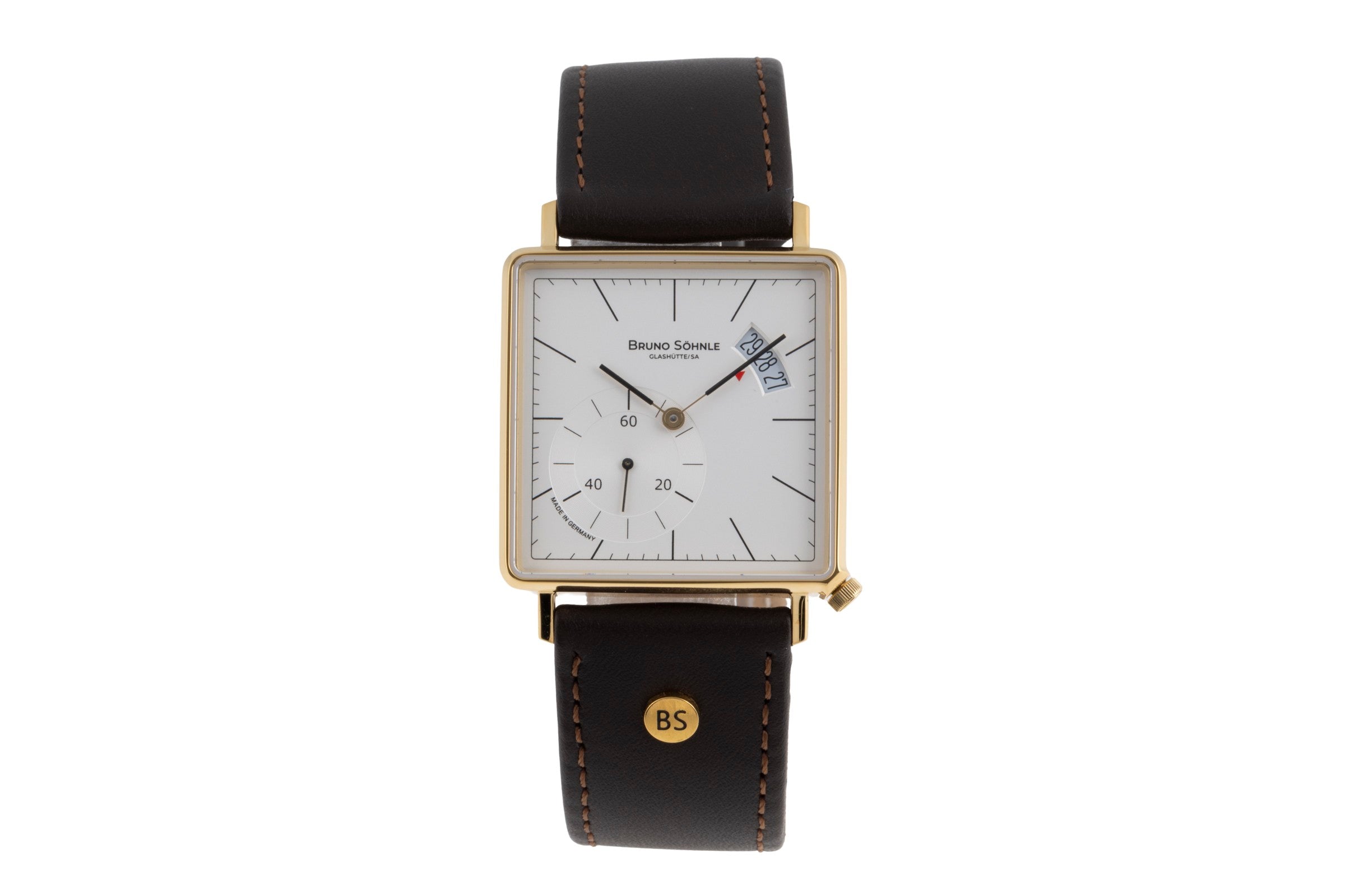 Bruno Söhnle Glashütte Rondo III Big acero / banado en oro cuarzo reloj para caballeros 17-33072-241  [2503438]