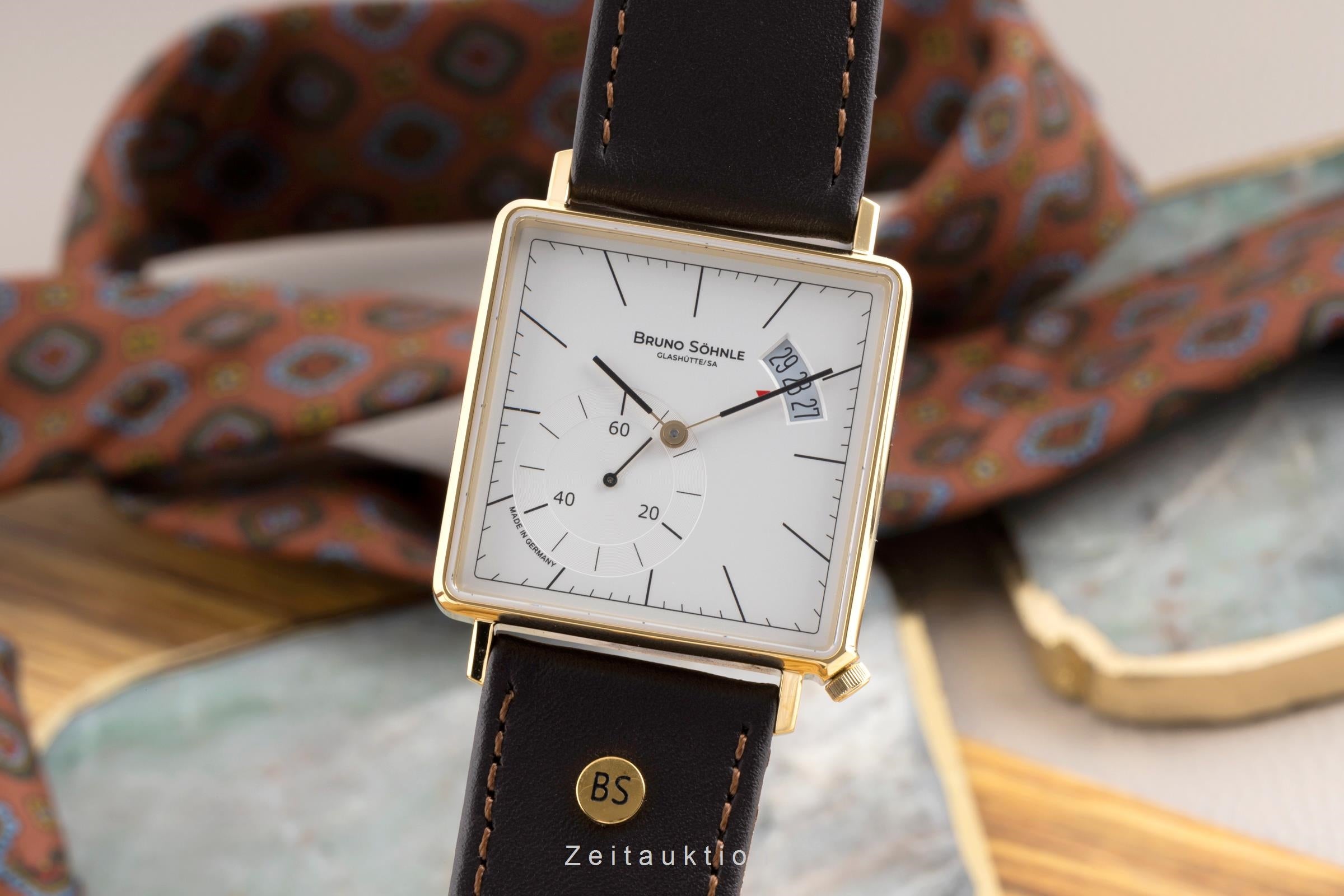 Bruno Söhnle Glashütte Rondo III Big acero / banado en oro cuarzo reloj para caballeros 17-33072-241  [2503438]