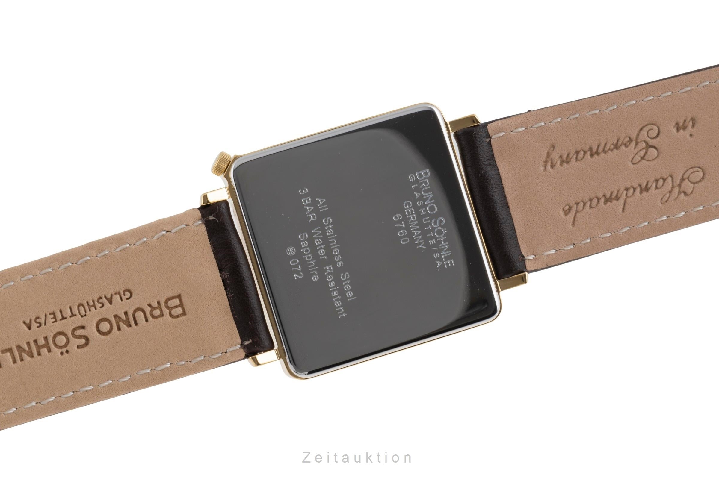 Bruno Söhnle Glashütte Rondo III Big acero / banado en oro cuarzo reloj para caballeros 17-33072-241  [2503438]