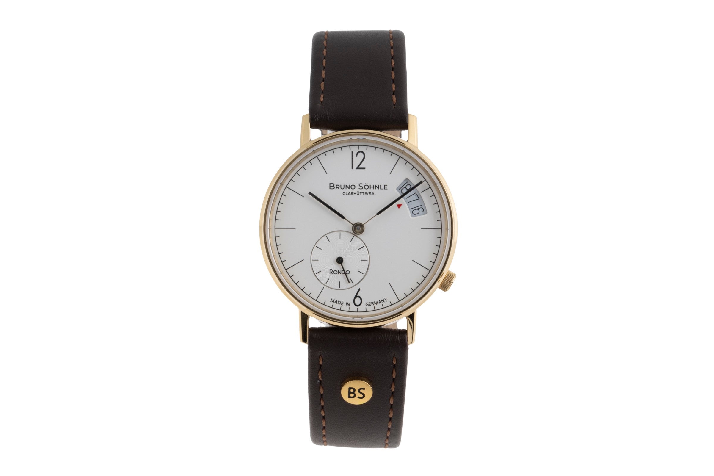 Bruno Söhnle Glashütte Rondo gilt / steel quartz Ref. 17-33192-261