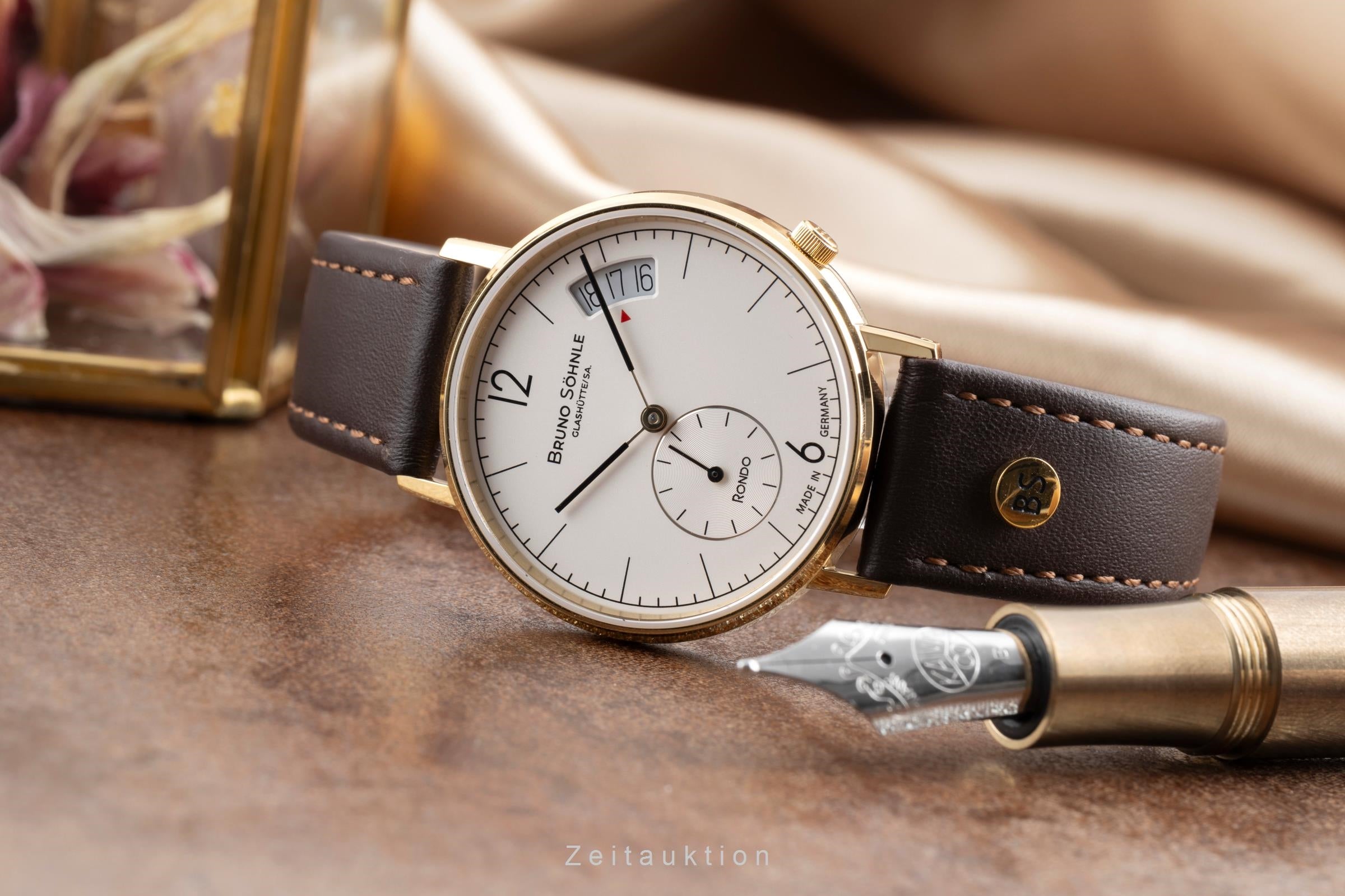 Bruno Söhnle Glashütte Rondo Stahl / vergoldet Quarz Damenuhr Ref. 17-33192-261  [2503441]